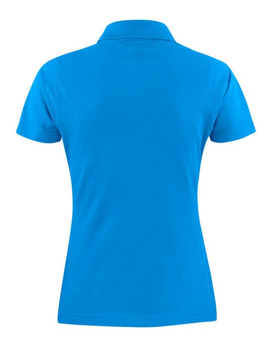 Printer Essentials PE2265023 Printer Ladies Surf Light Polo - Ocean Blue