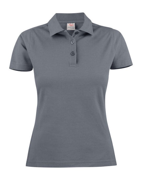Printer Essentials PE2265023 Printer Ladies Surf Light Polo - Steel Grey