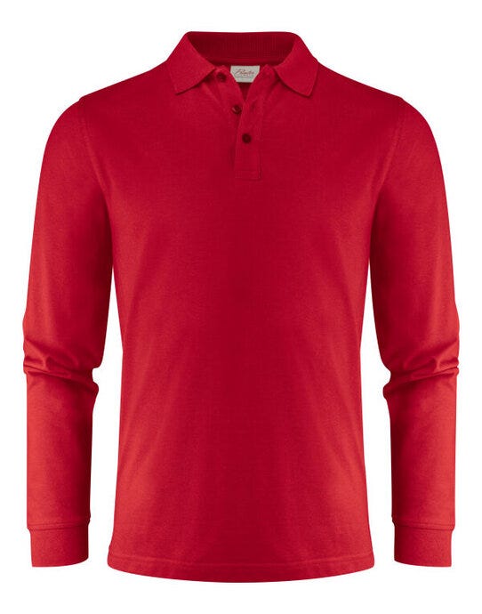 Printer Essentials PE2265026 Printer Mens Surf Pro LS Polo - Red