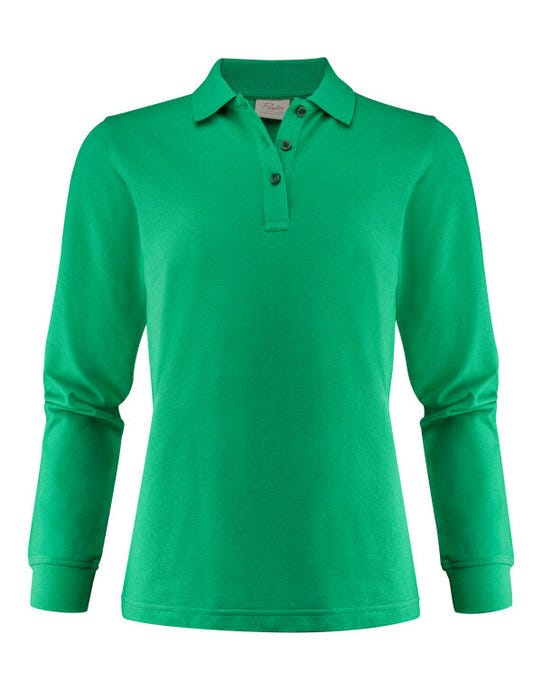 Printer Essentials PE2265027 Printer Ladies Surf Pro LS Polo - Fresh Green