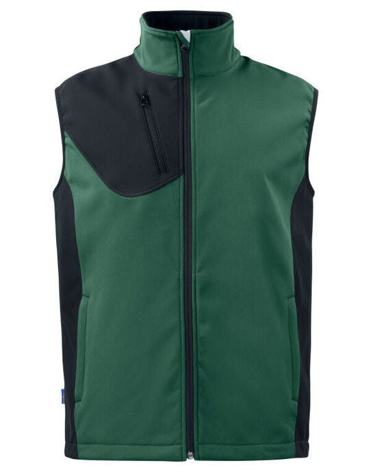 ProJob Workwear PJ643702 ProJob Prio 3702 Softshell Vest - Forest Green