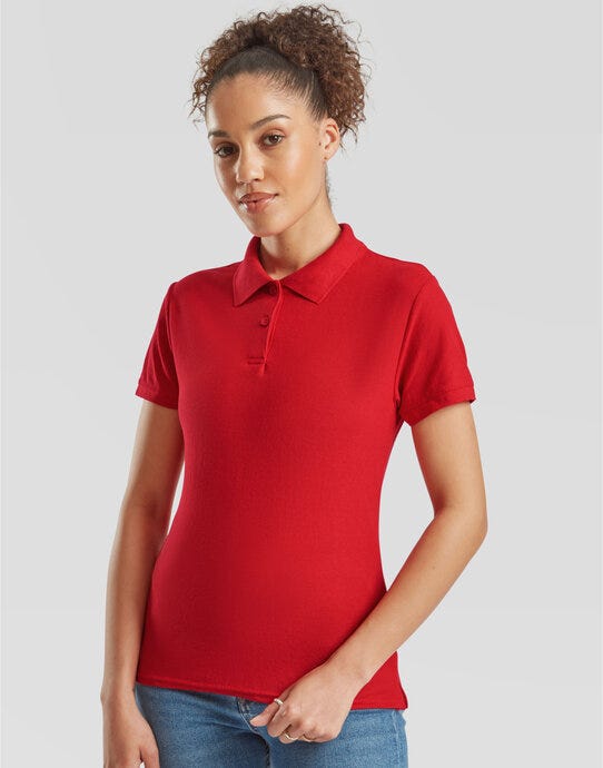 Fruit Of The Loom 63212 FOTL Ladies 65/35 Polo