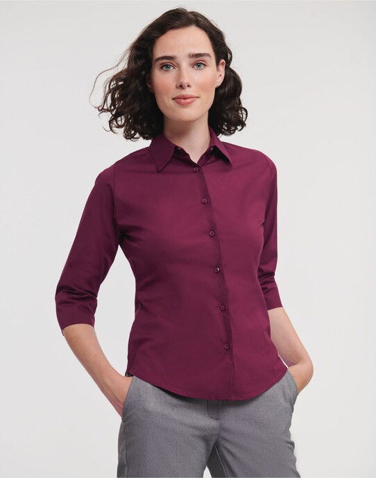 Russell Athletic Collection 946F Russell Collection Lady 3/4 Stretch Shrt