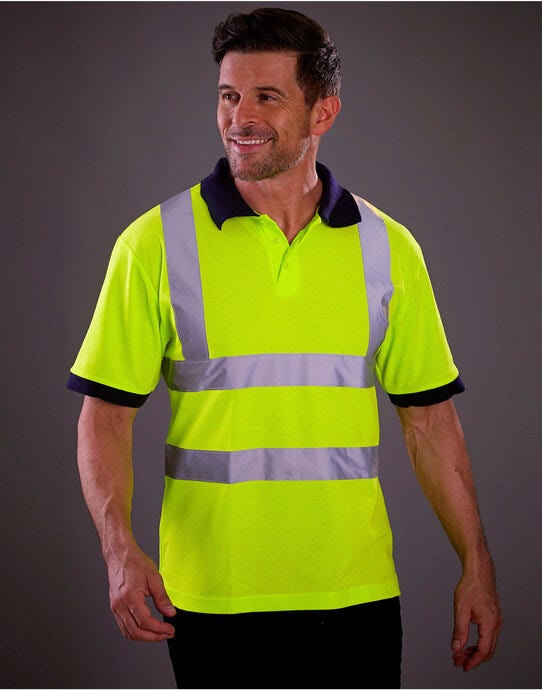 Yoko HVJ210-3M Hi-Vis Short Sleeve Polo Shirt
