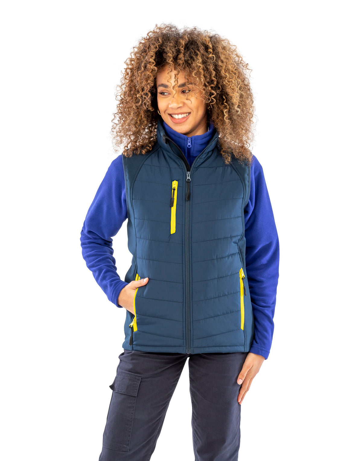 Result Recycled R238X Result Black Compass Softshell Gilet