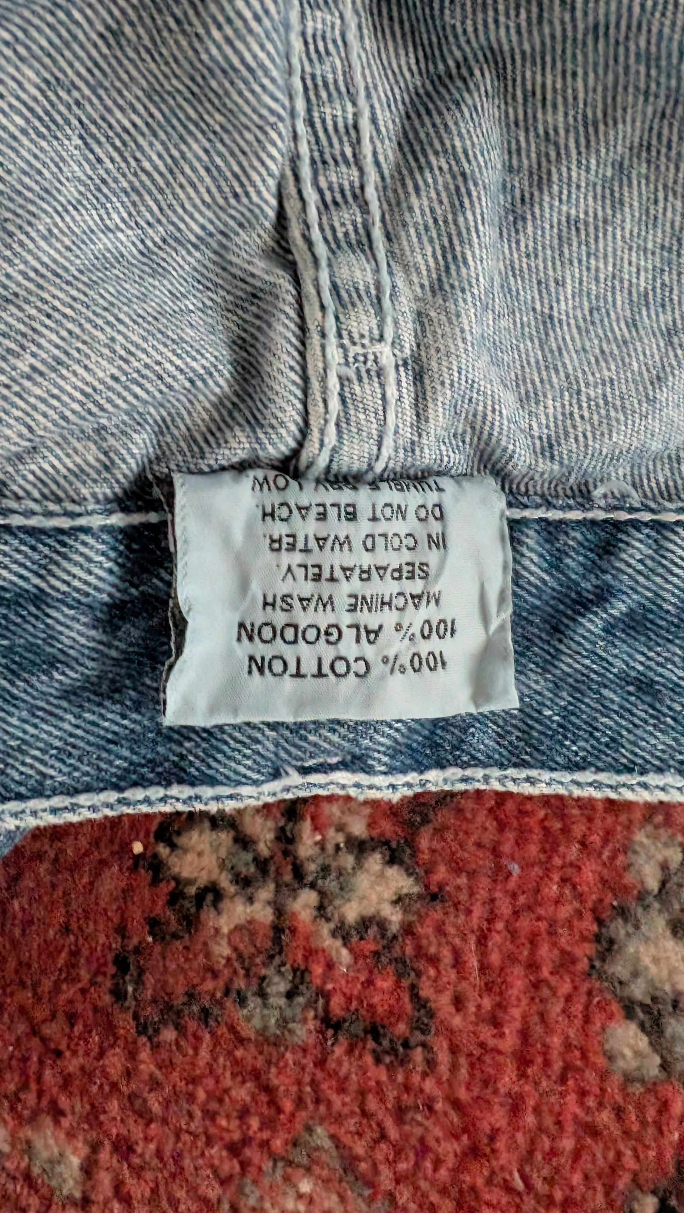 Menace Vintage Jeans W34 L32 Embroidered Patch Baggy Fit USA Made Hip Hop 90s - USASTARFASHION