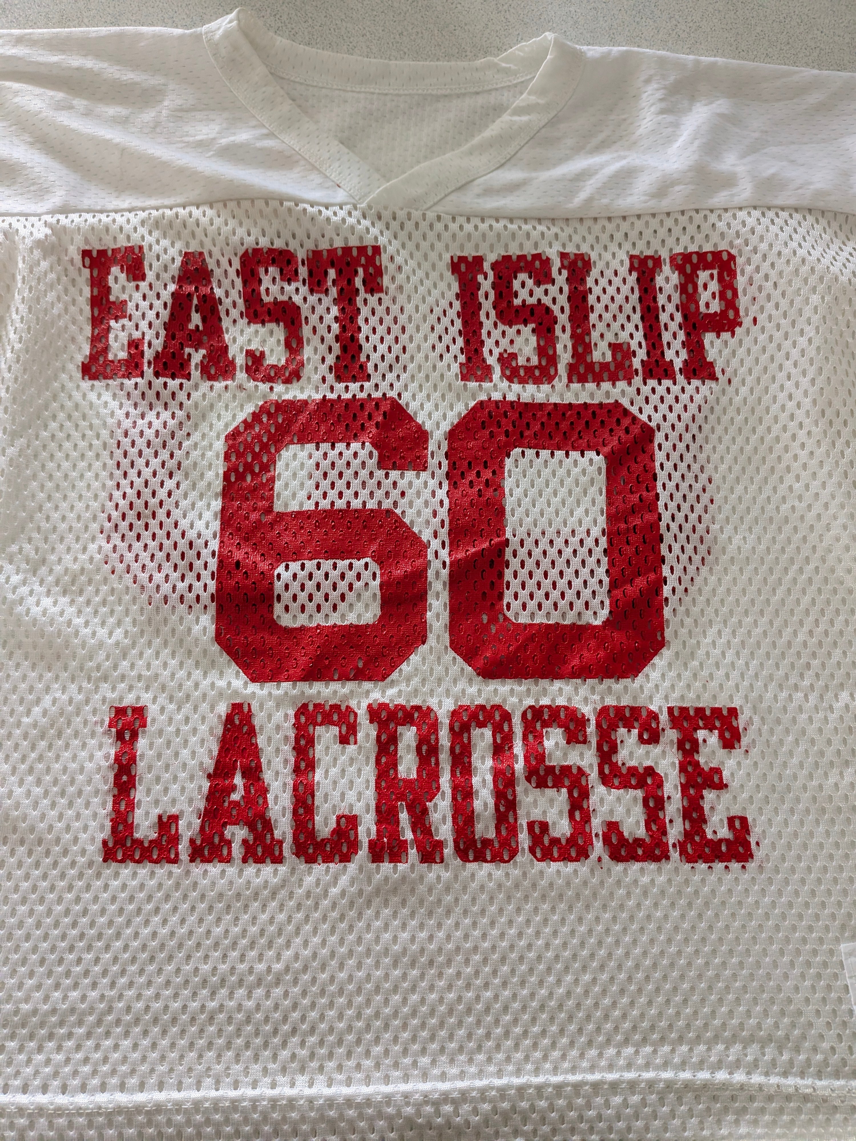 Champion East Islip Lacrosse #60 Mesh Practice Jersey – Size L - USASTARFASHION