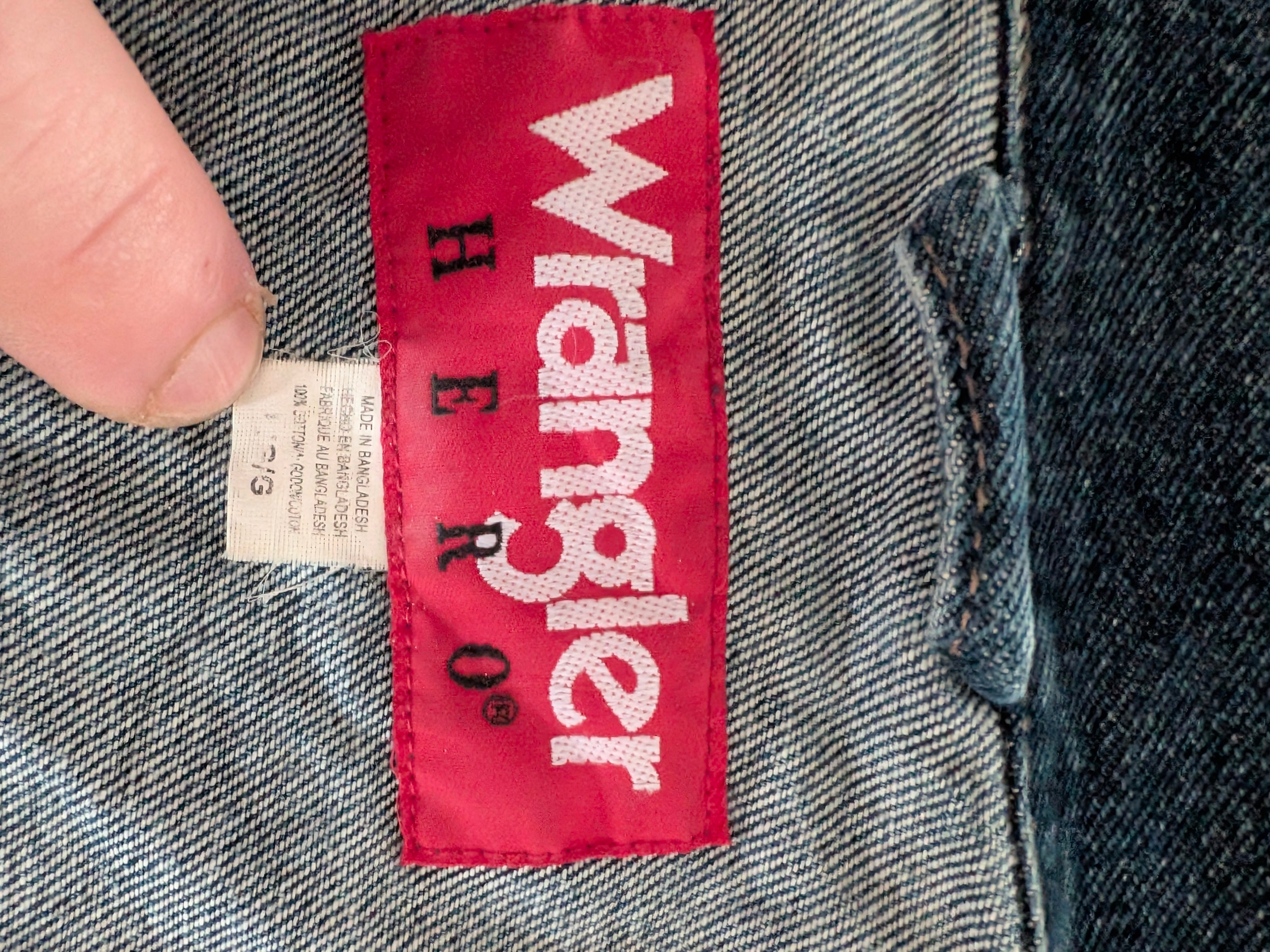 Wrangler Hero denim jacket (Size L/G) - USASTARFASHION