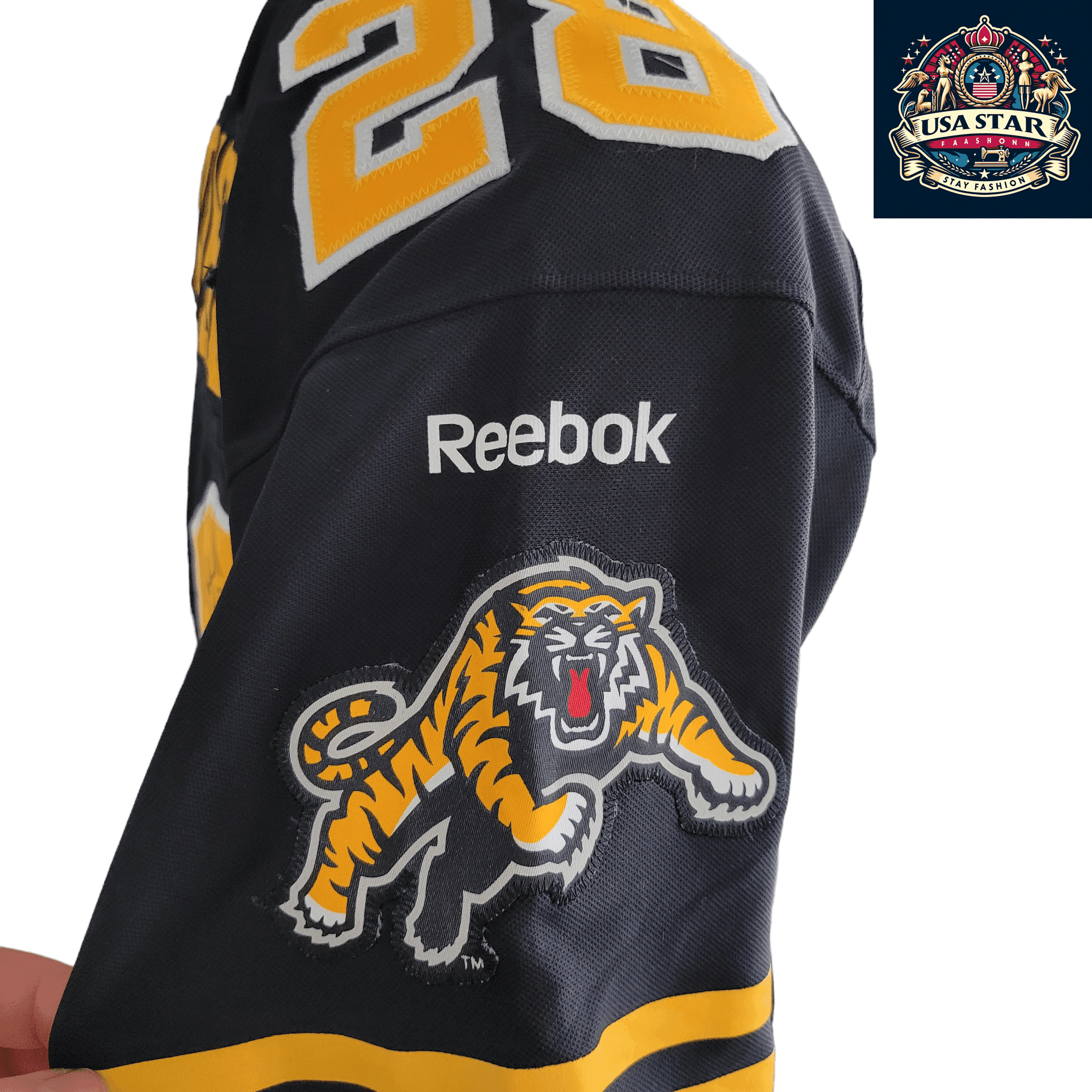 Limited Edition Hamilton Tiger - Cats Jersey Signed By J. Johnson - Authentic CFL Collectible - USASTARFASHION