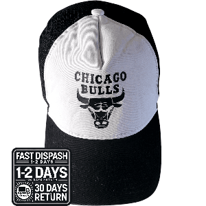 New Era 9FORTY Chicago Bulls Mesh Trucker Hat - Adjustable Snapback - Grade A Used - USASTARFASHION
