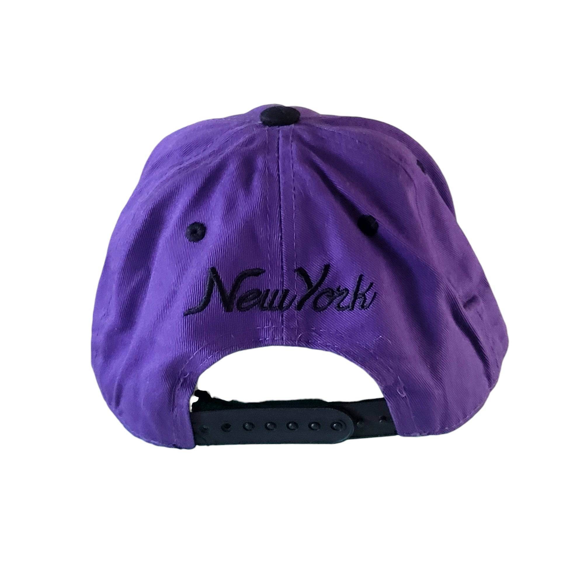 Vintage Snapback Hat - State Property New York in Purple and Black - Adjustable Fit - USASTARFASHION