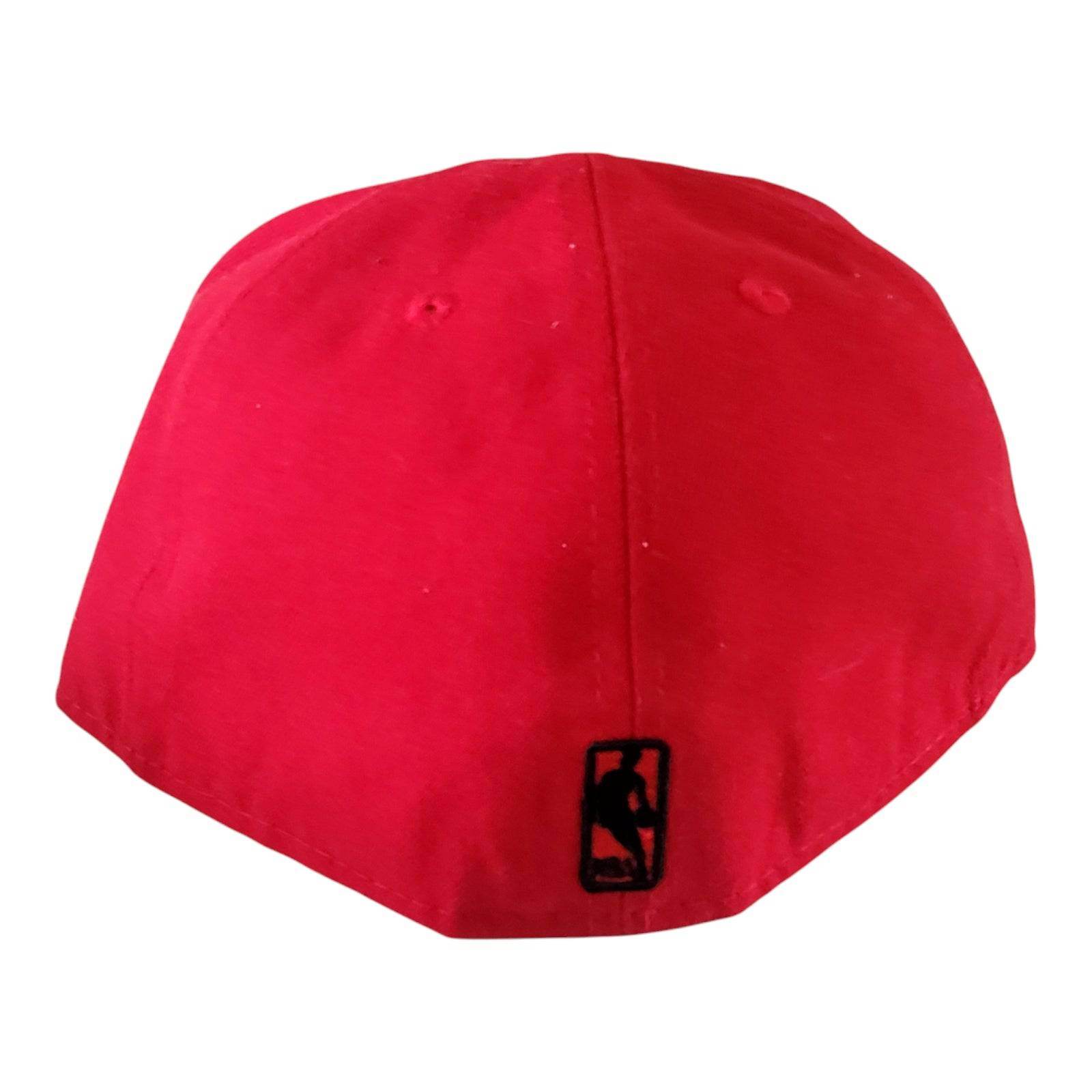 Chicago Bulls Cap New Era 59FIFTY Fitted Size 7 3/8 with Textured Black Visor - USASTARFASHION