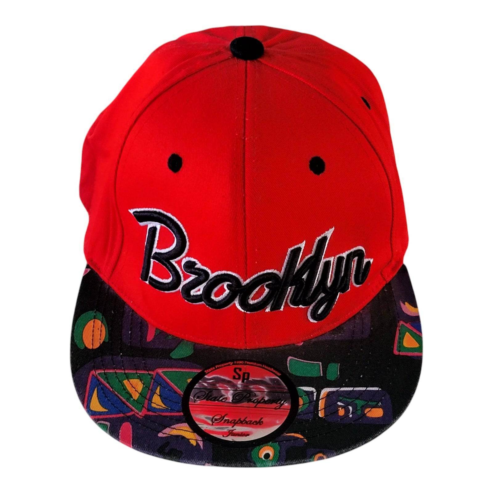Brooklyn State Property Vintage Snapback for Juniors - Adjustable Cotton Cap with Embroidery - USASTARFASHION