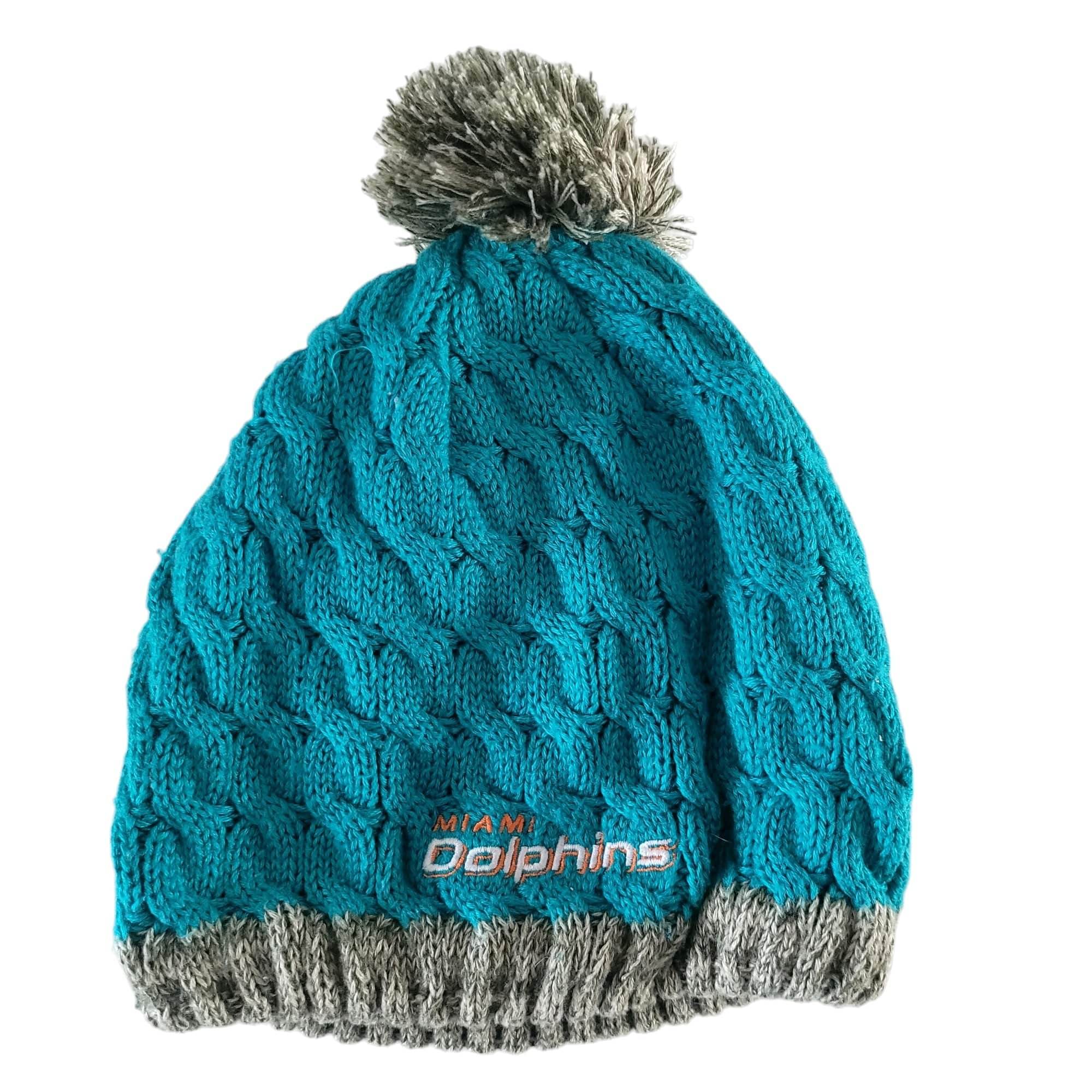 Miami Dolphins New Era Women’s Pom - Pom Beanie - USASTARFASHION