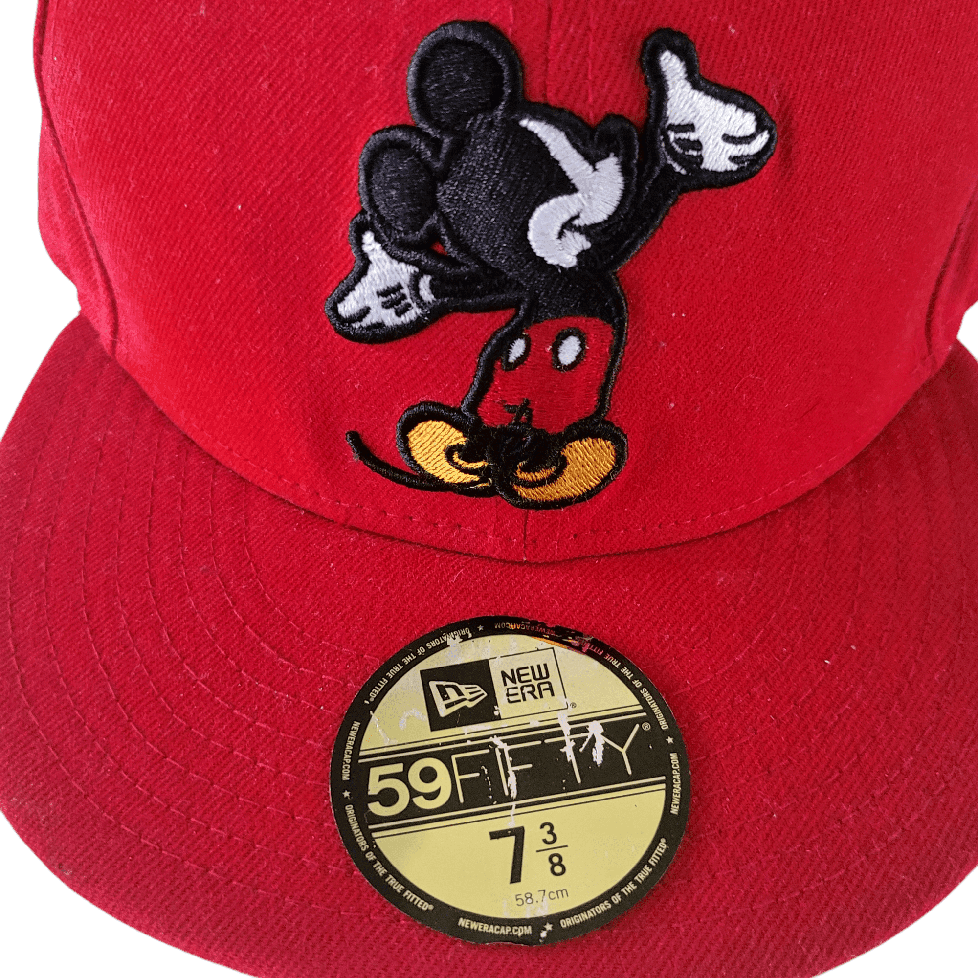 Disney New Era Mickey Mouse 59FIFTY Red Cap 7 3/8 (58.7 cm) - USASTARFASHION