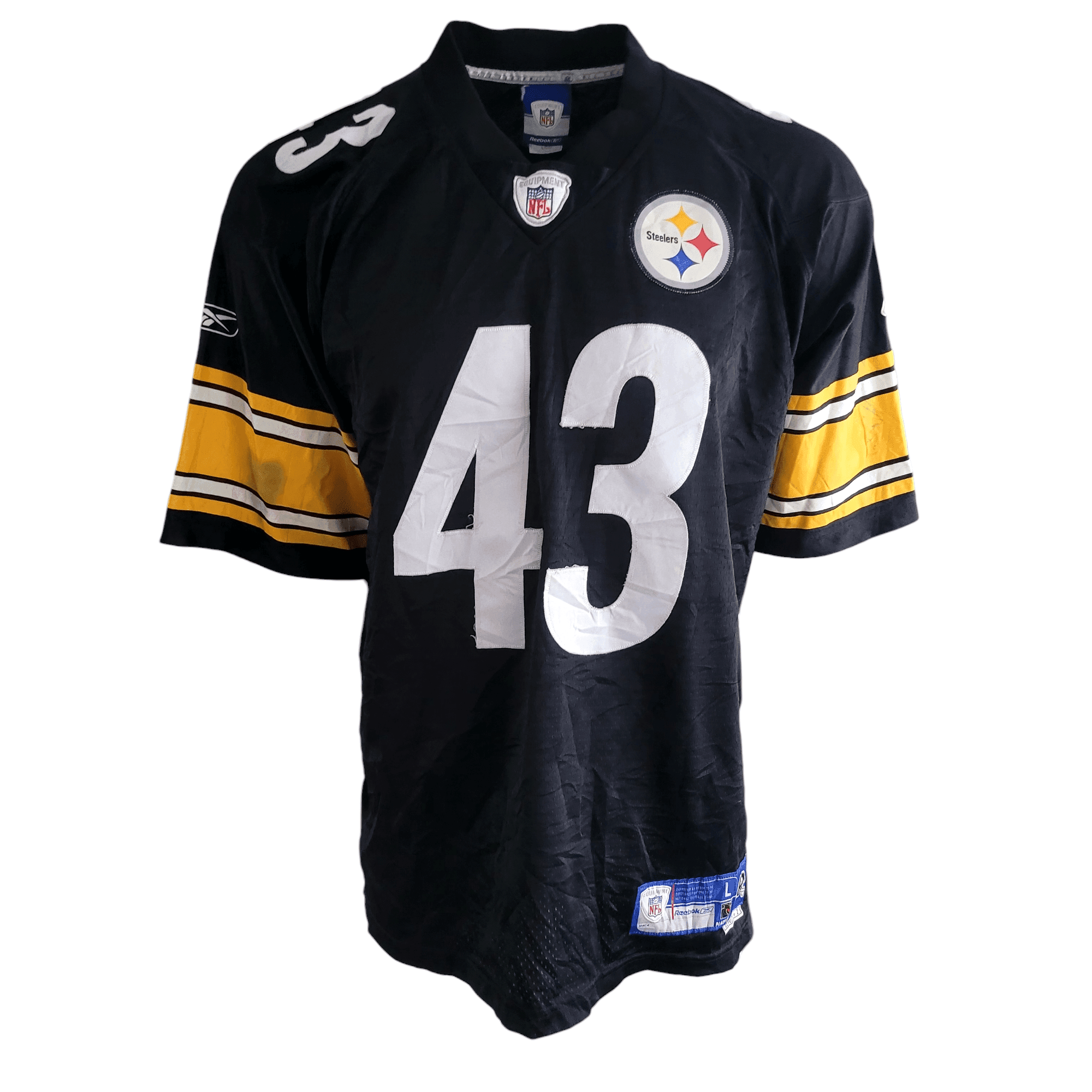 Pittsburgh Steelers Troy Polamalu Jersey 43 - Size L - USASTARFASHION