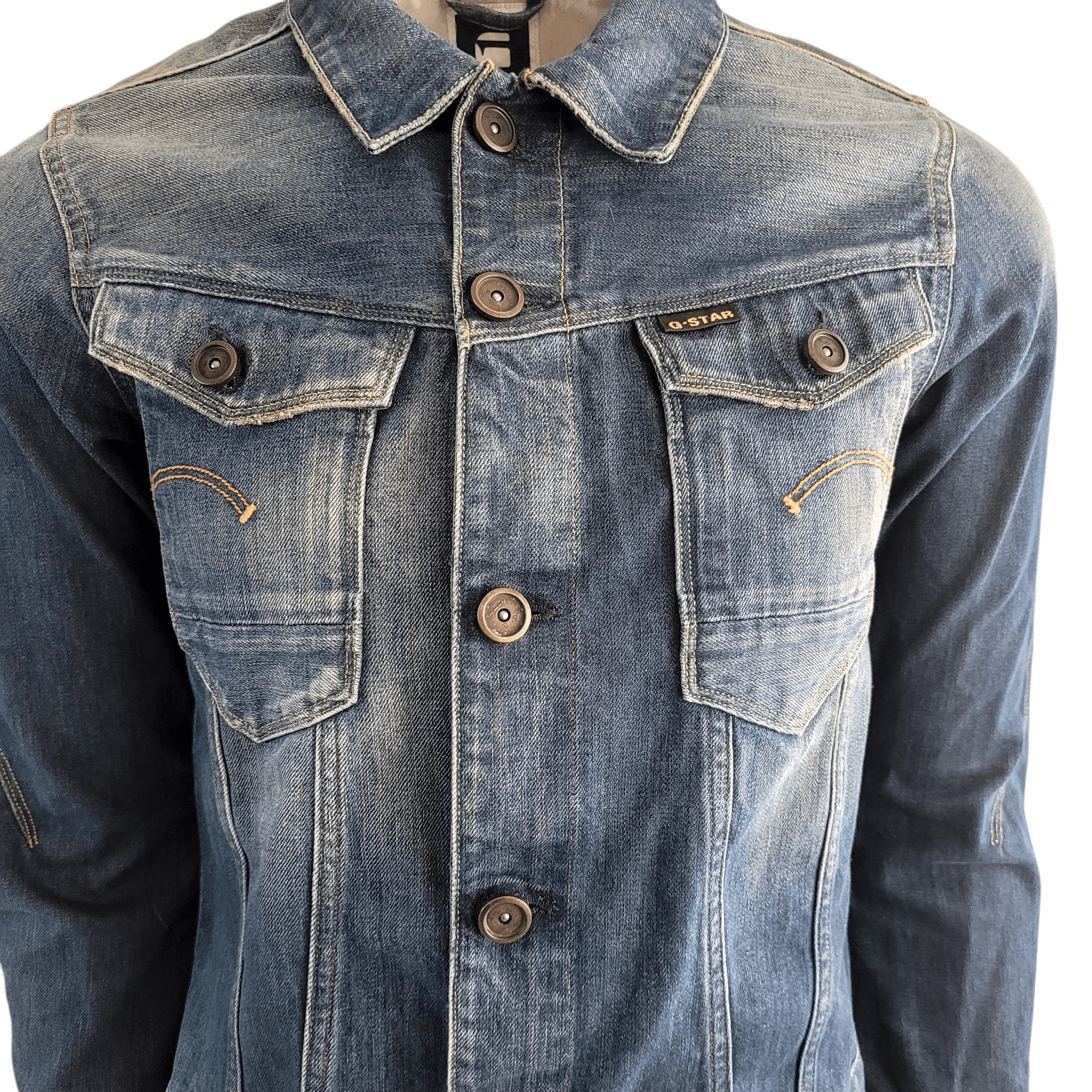 G - Star RAW Denim Jacket - Size Large - USASTARFASHION