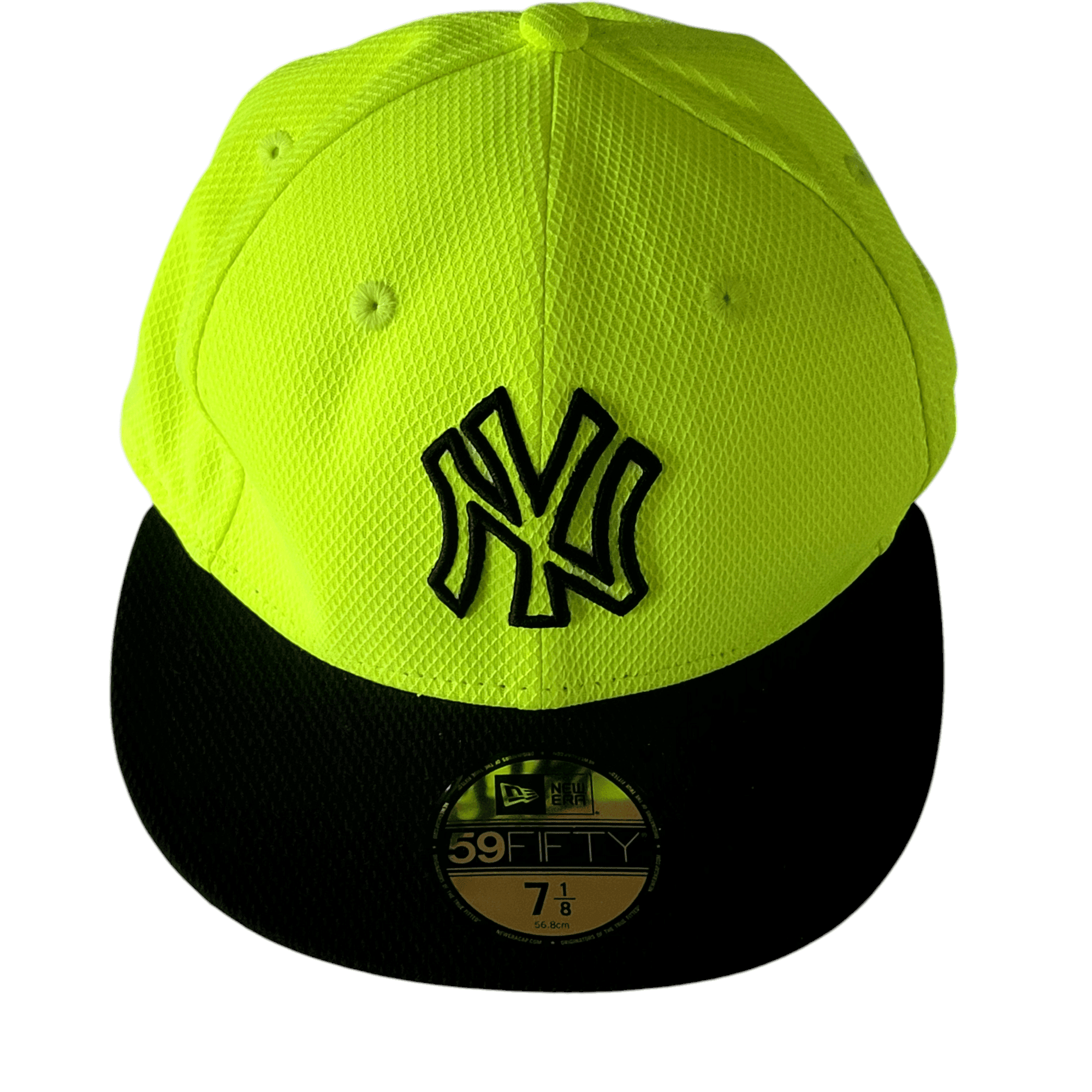 New Era 59FIFTY Neon Yellow MLB Fitted Cap (7 1/8) - USASTARFASHION