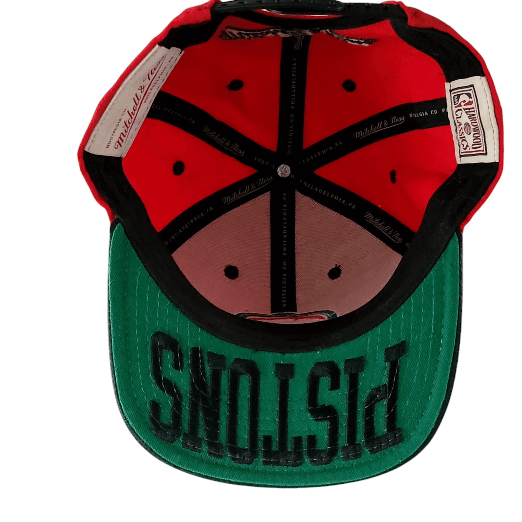 Mitchell & Ness Detroit Pistons Snapback Hat - USASTARFASHION