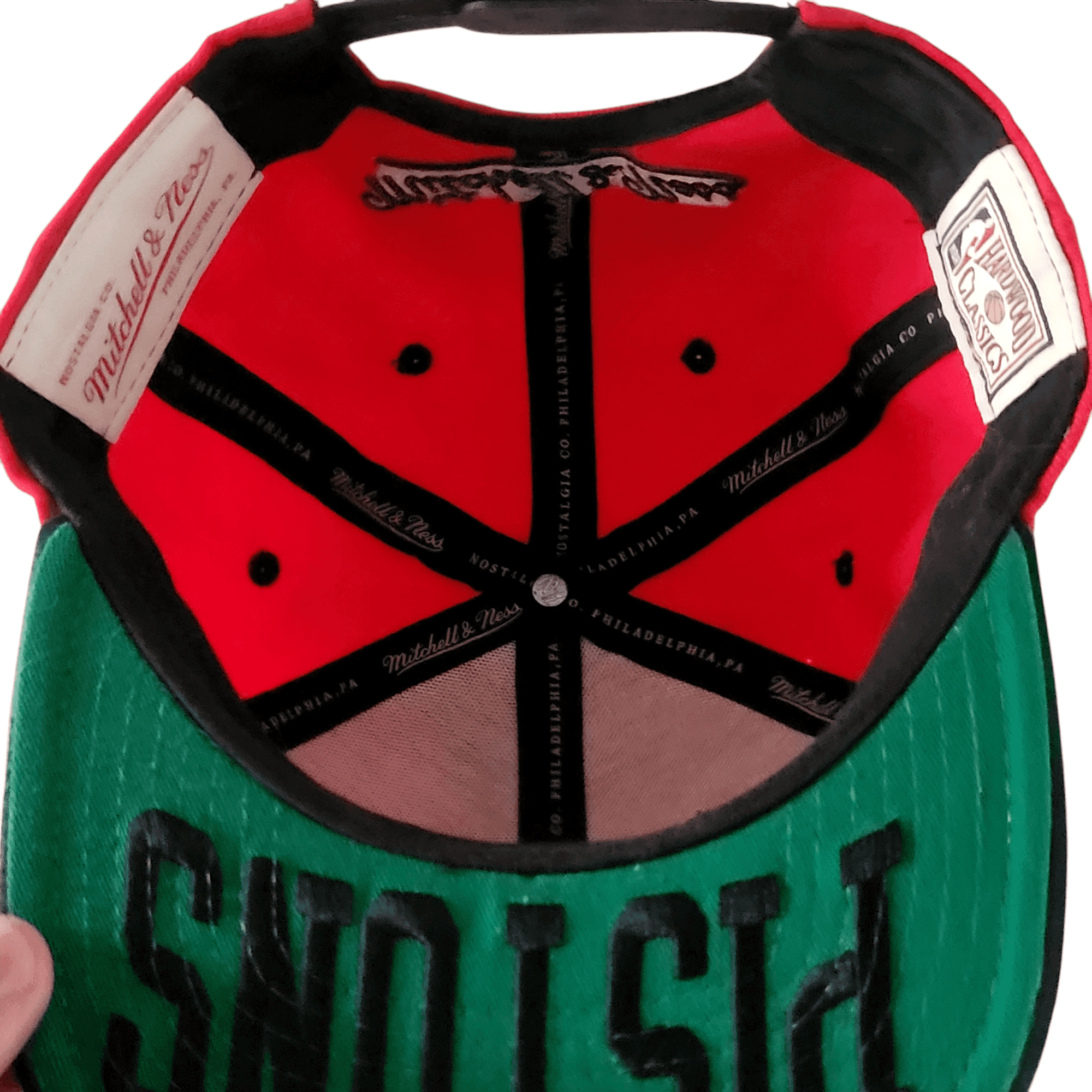 Mitchell & Ness Detroit Pistons Snapback Hat - USASTARFASHION