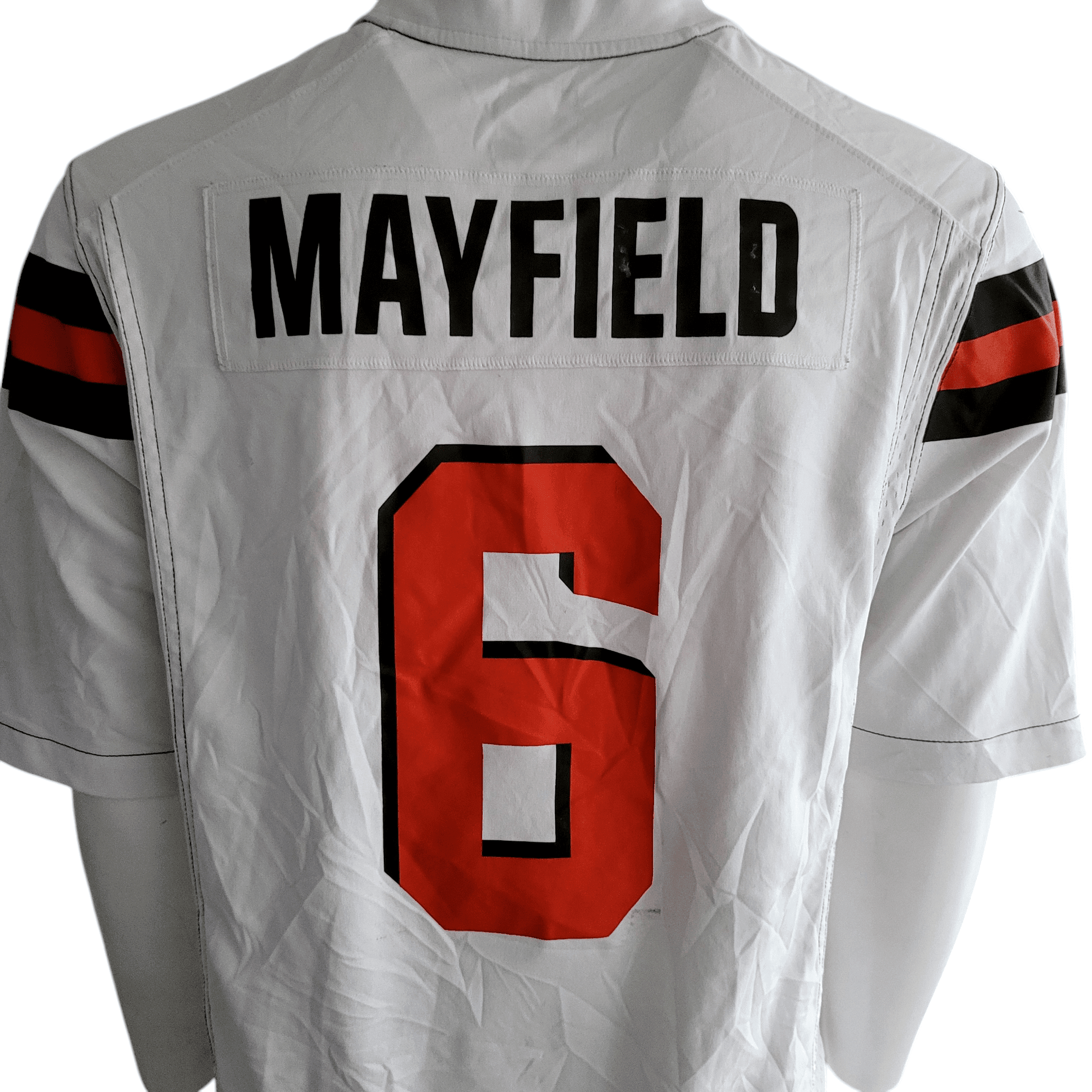 Nike On - Field Cleveland Browns Baker Mayfield Jersey (Size L, White) - USASTARFASHION
