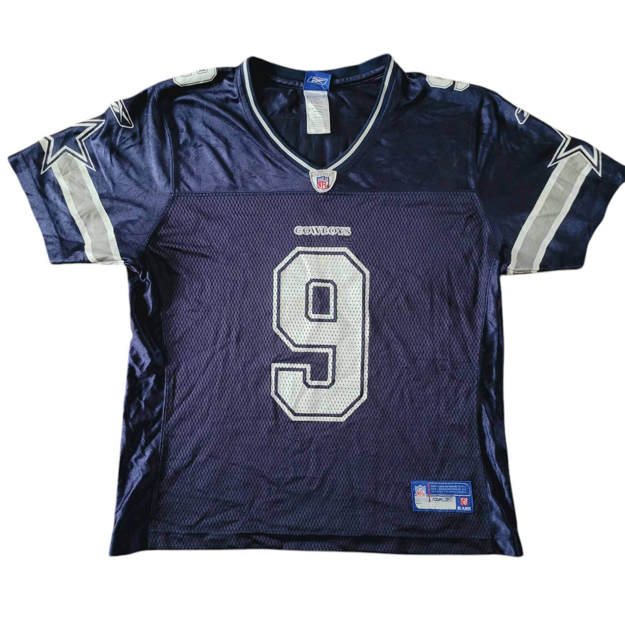 Reebok Dallas Cowboys Tony Romo Jersey (Youth Size L, Grade A) - USASTARFASHION