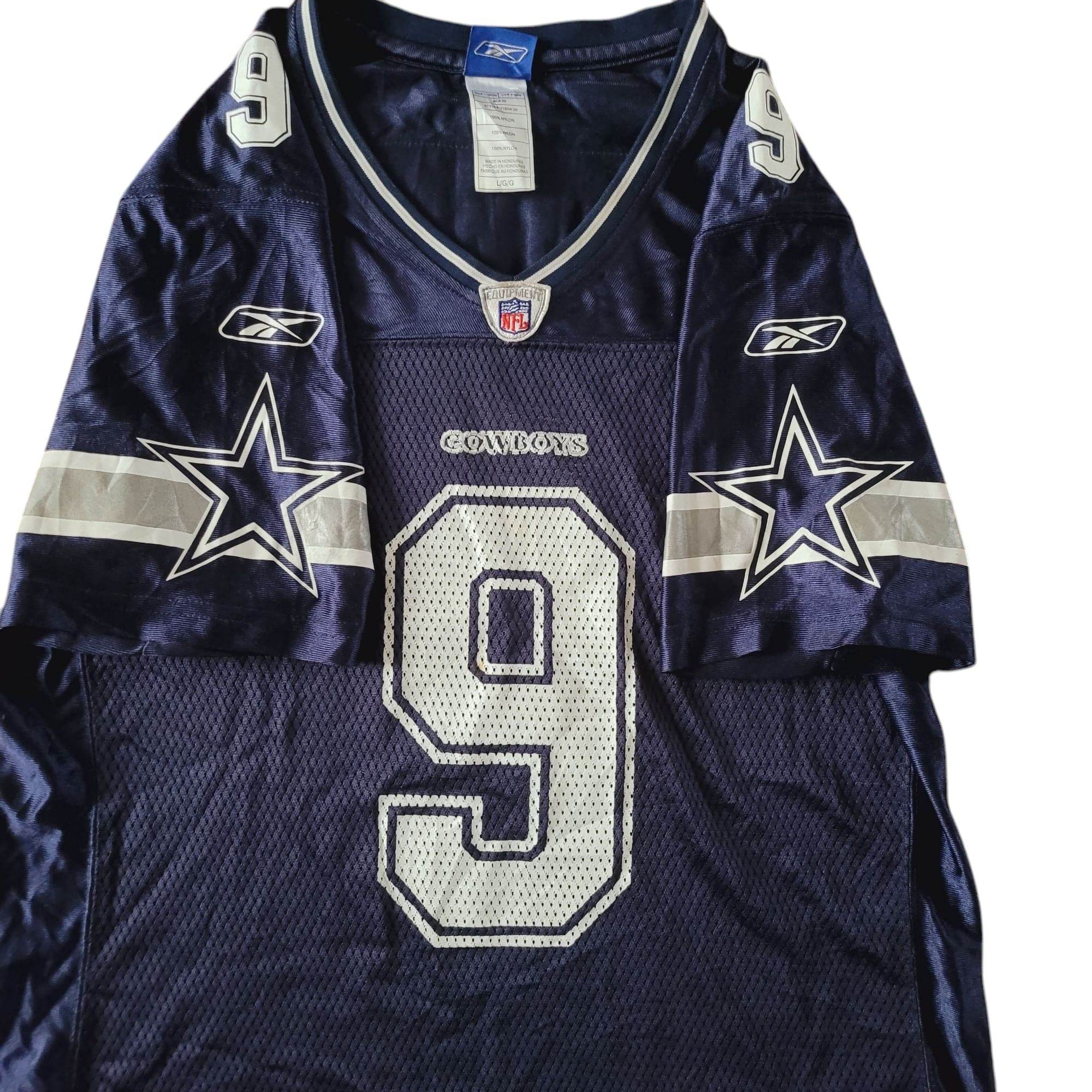 Reebok Dallas Cowboys Tony Romo Jersey (Youth Size L, Grade A) - USASTARFASHION