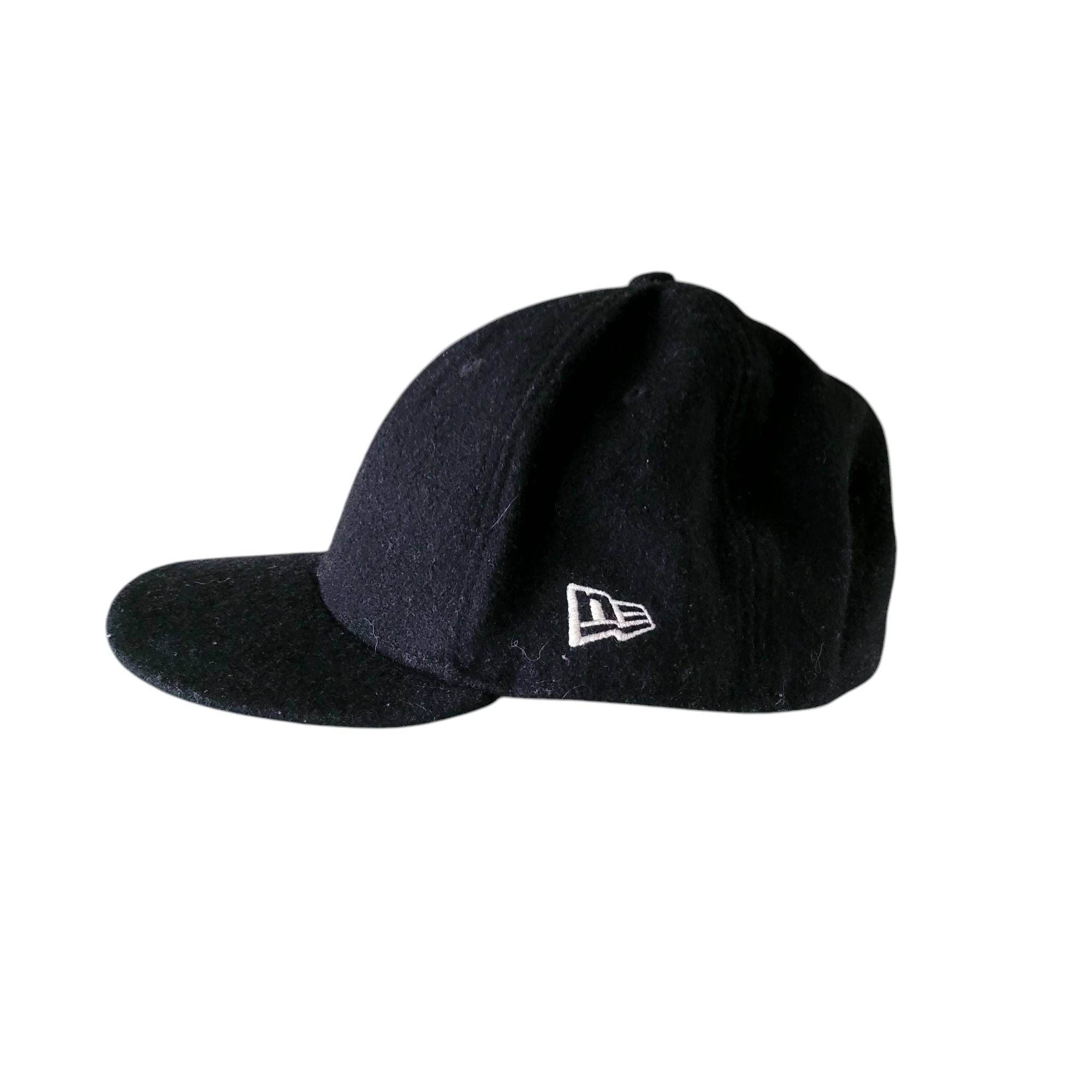 New Era 59FIFTY Black Wool Fitted Hat 7 3/8 - USASTARFASHION