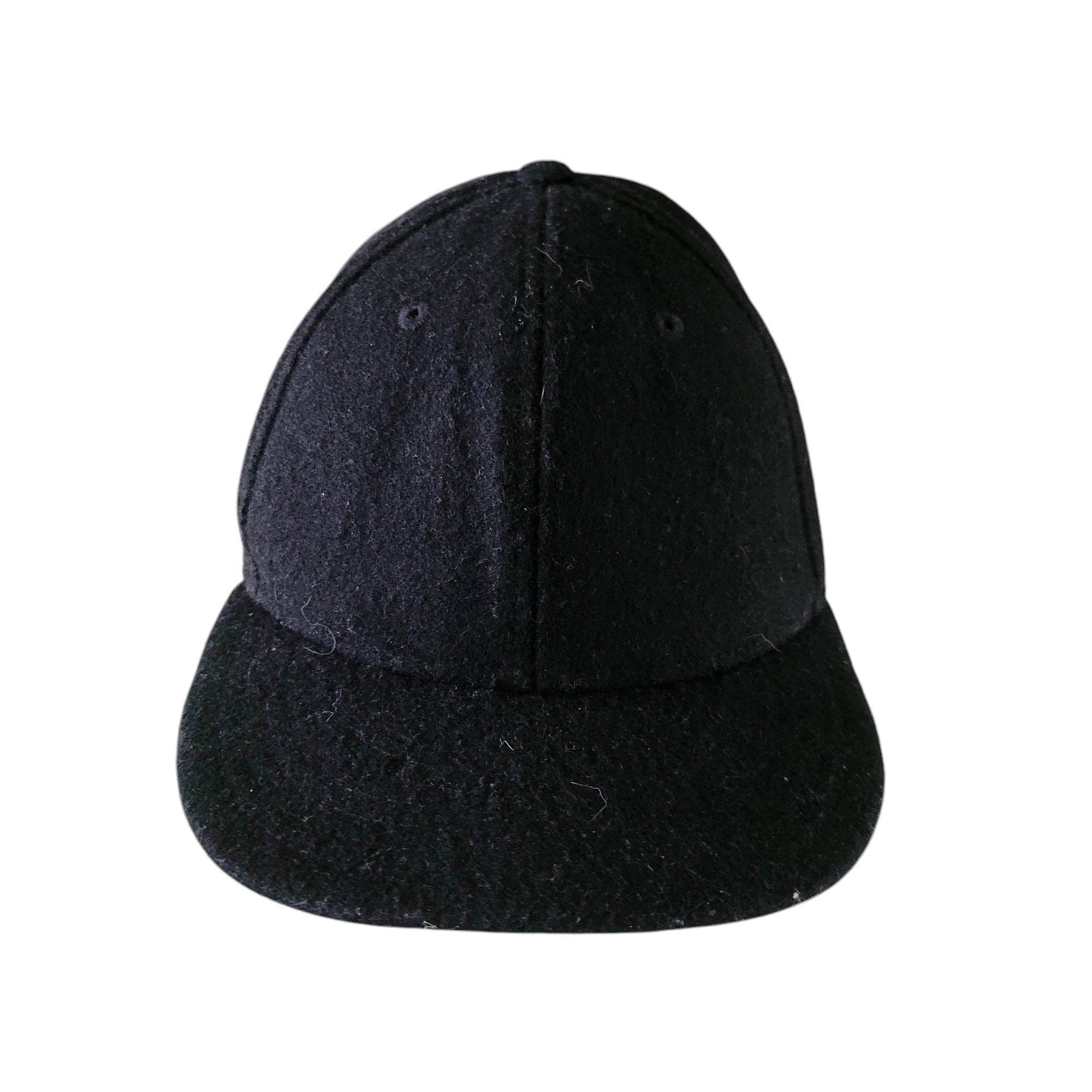 New Era 59FIFTY Black Wool Fitted Hat 7 3/8 - USASTARFASHION