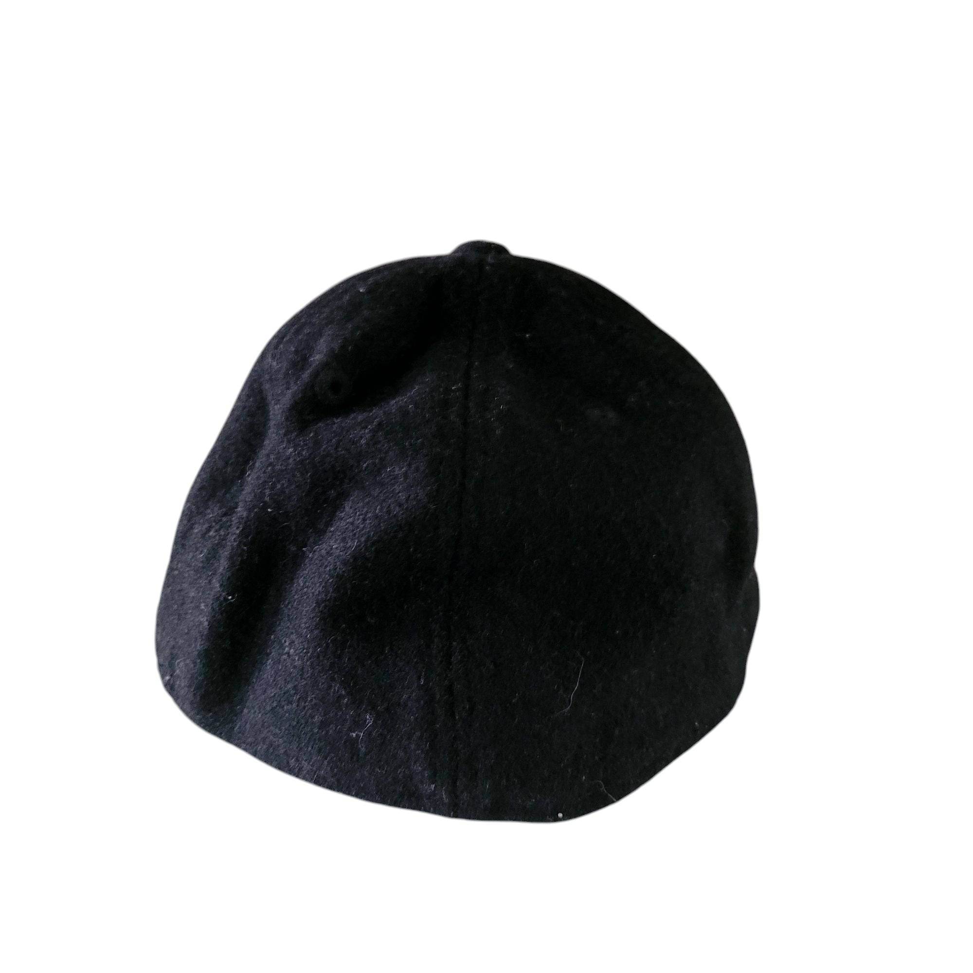 New Era 59FIFTY Black Wool Fitted Hat 7 3/8 - USASTARFASHION