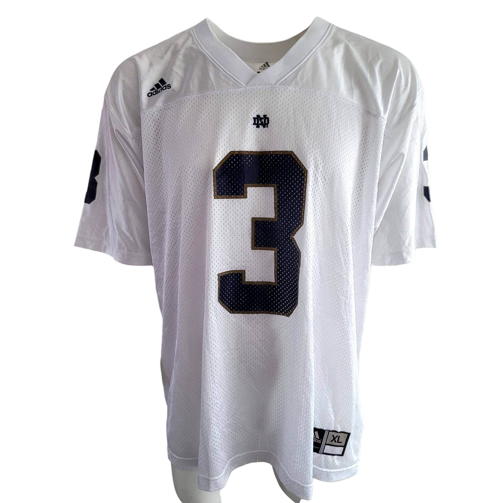 Adidas Notre Dame Fighting Irish 3 Football Jersey - Size XL - USASTARFASHION