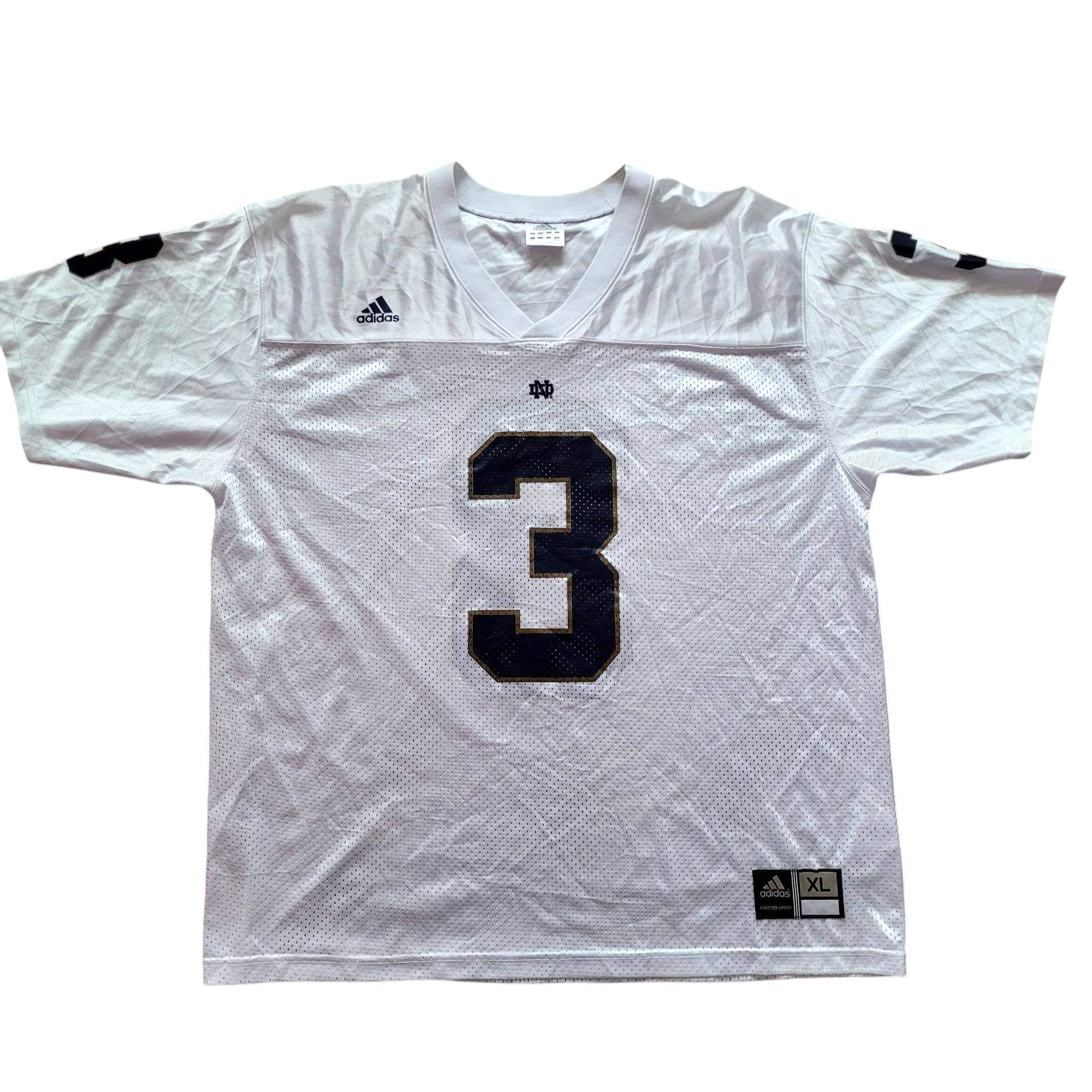 Adidas Notre Dame Fighting Irish 3 Football Jersey - Size XL - USASTARFASHION