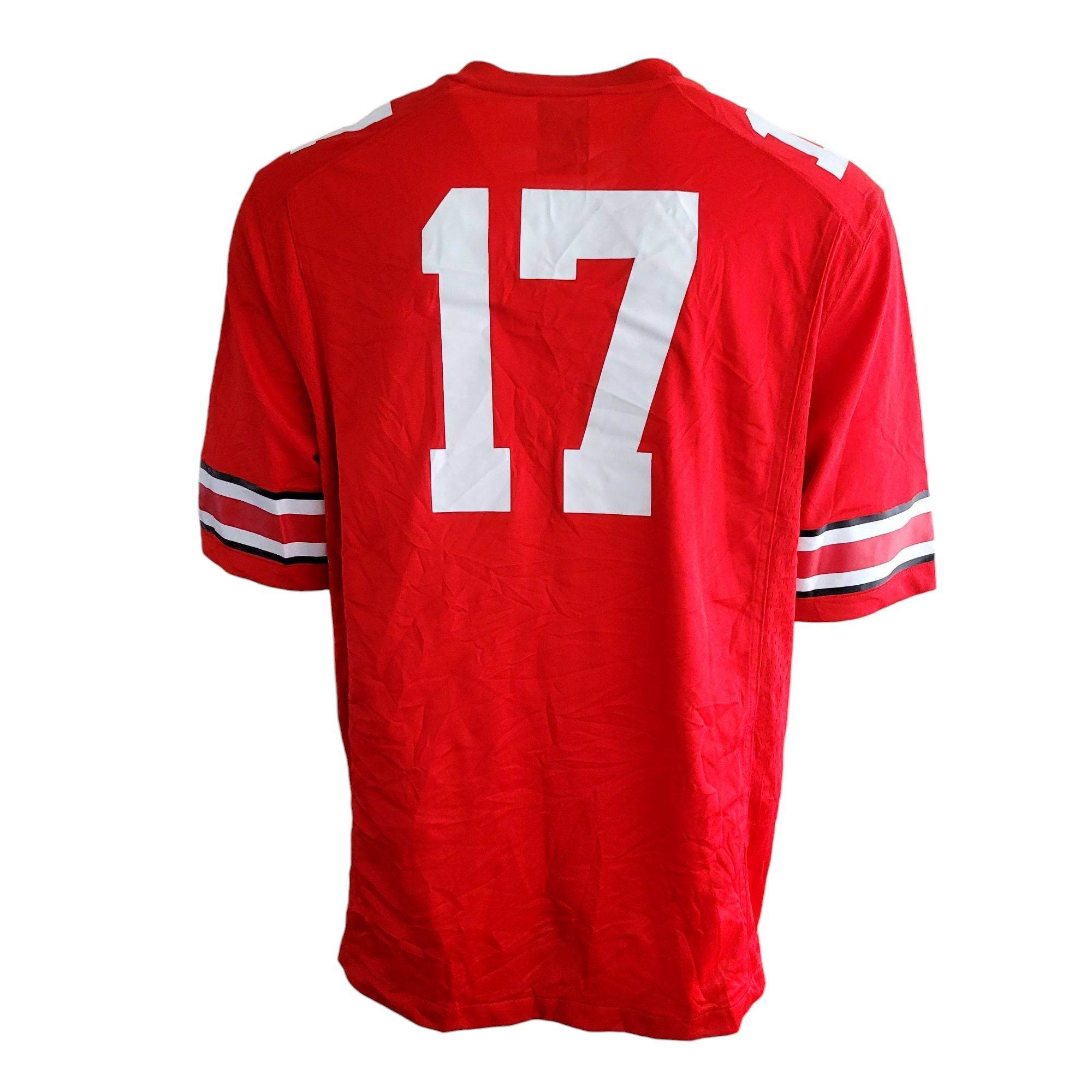Nike Ohio State Buckeyes #17 Jersey - Size L - USASTARFASHION