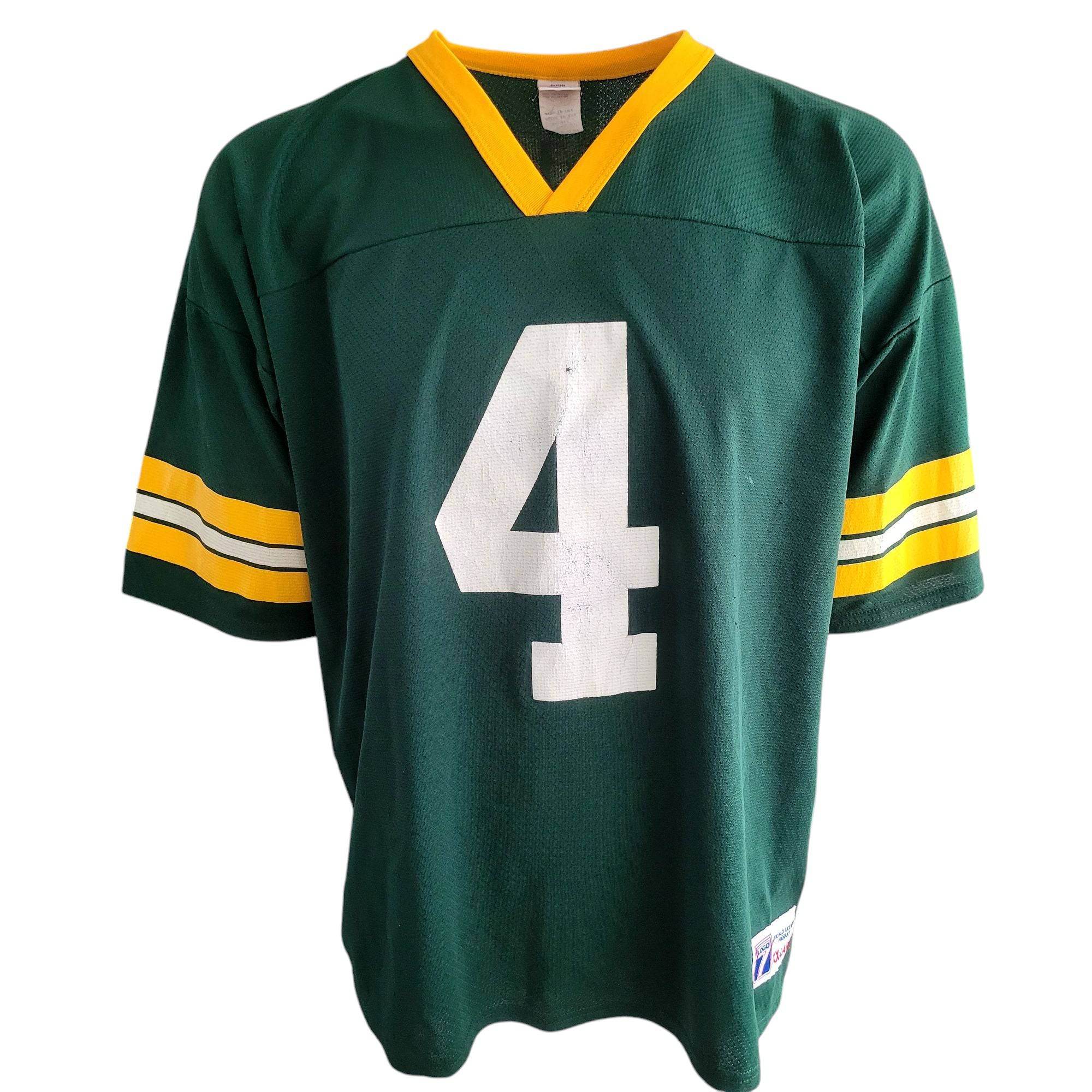 Vintage Logo 7 Brett Favre Green Bay Packers Jersey - XXL - USASTARFASHION