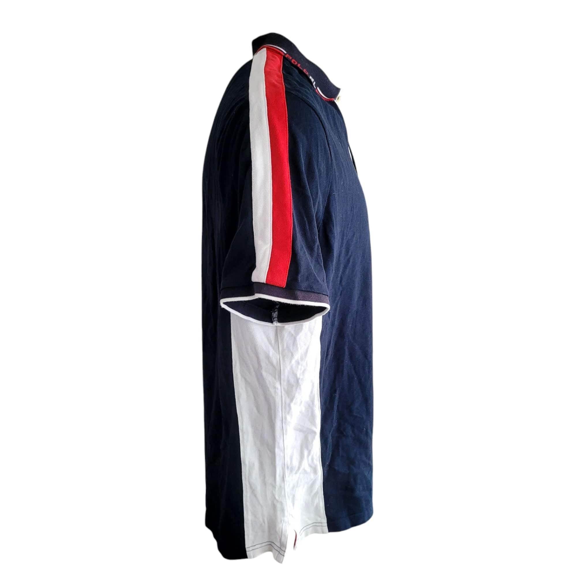 Polo Ralph Lauren Classic Fit Navy & Red Men's Polo Shirt - Size XL - USASTARFASHION