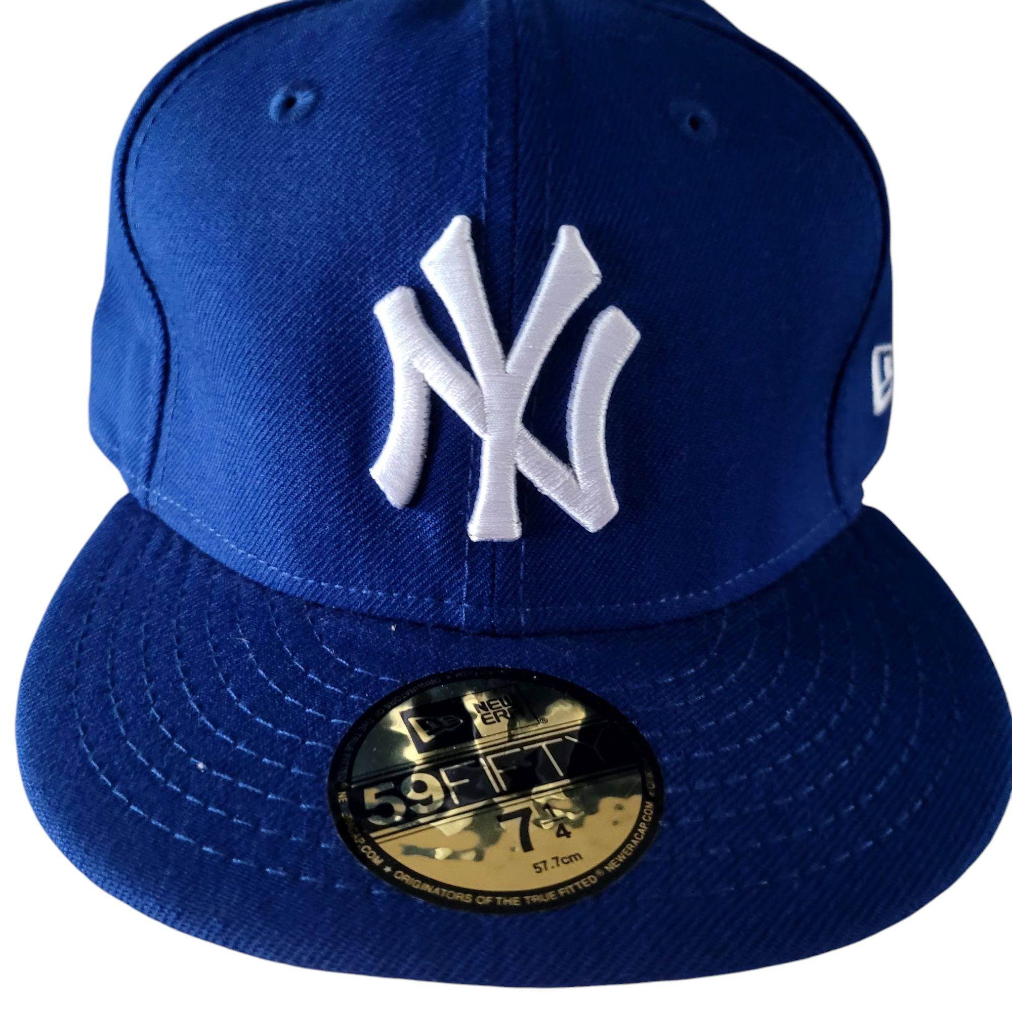 New York Yankees Royal Blue 59FIFTY Fitted Hat - Size 7 1/4 - USASTARFASHION