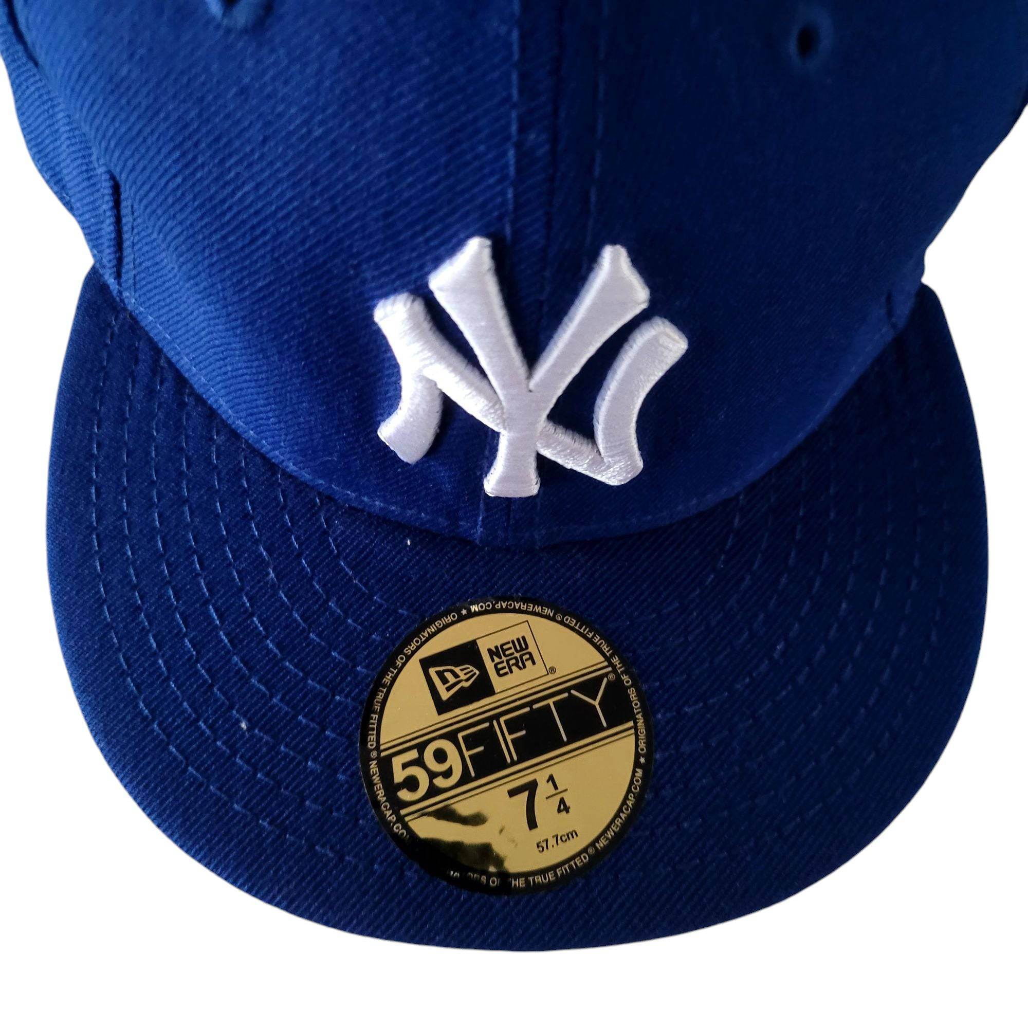 New York Yankees Royal Blue 59FIFTY Fitted Hat - Size 7 1/4 - USASTARFASHION