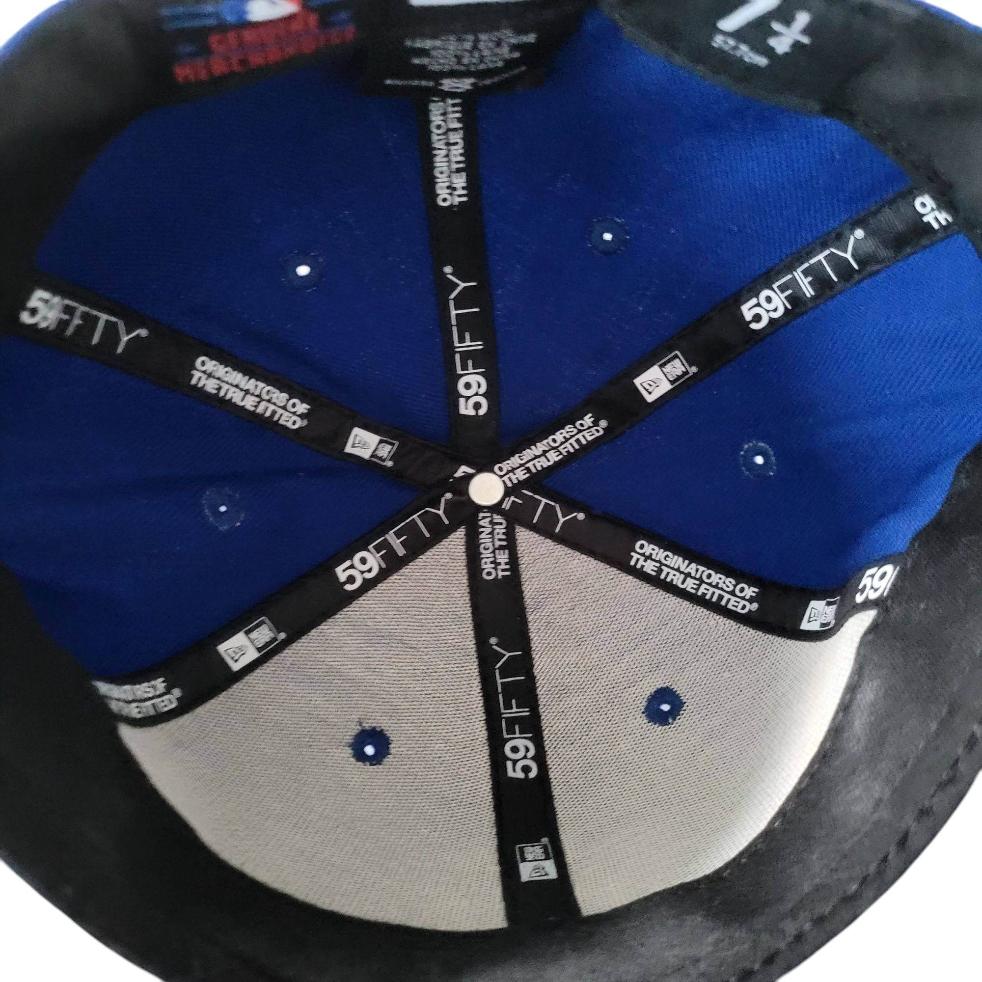 New York Yankees Royal Blue 59FIFTY Fitted Hat - Size 7 1/4 - USASTARFASHION