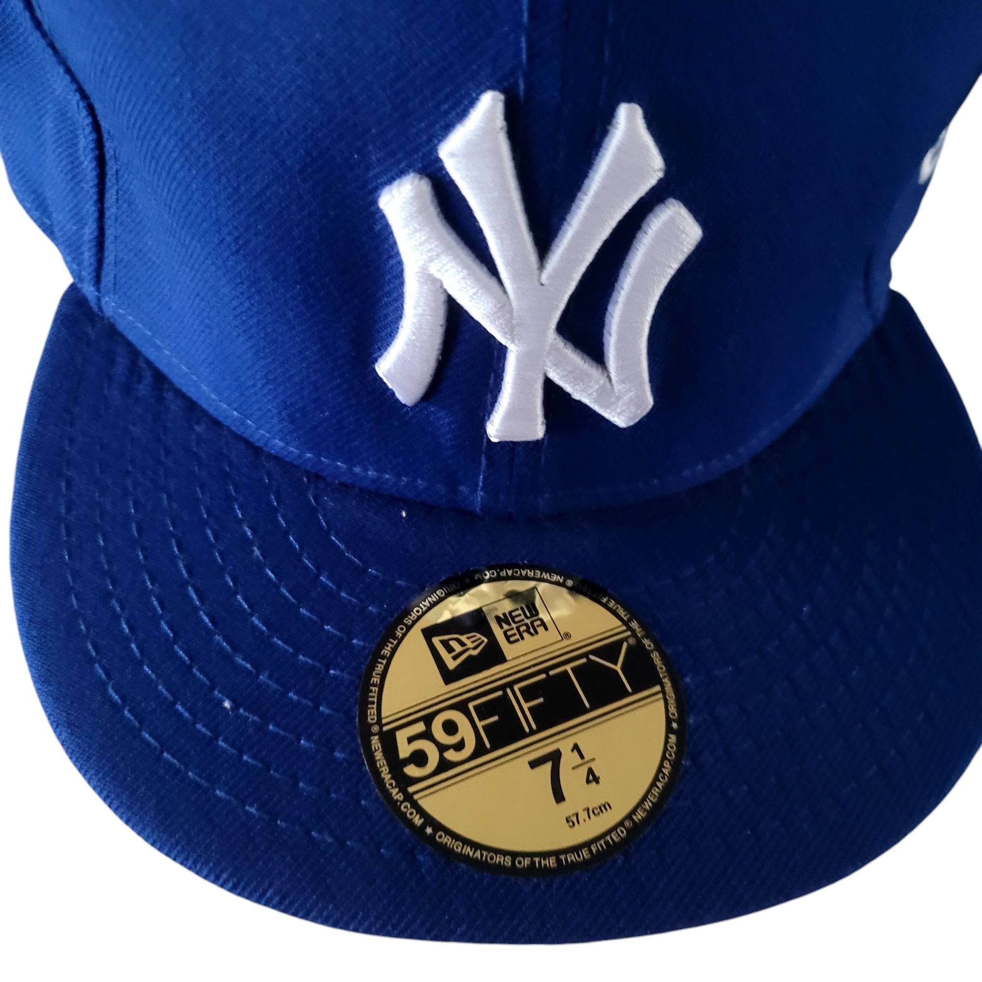 New York Yankees Royal Blue 59FIFTY Fitted Hat - Size 7 1/4 - USASTARFASHION