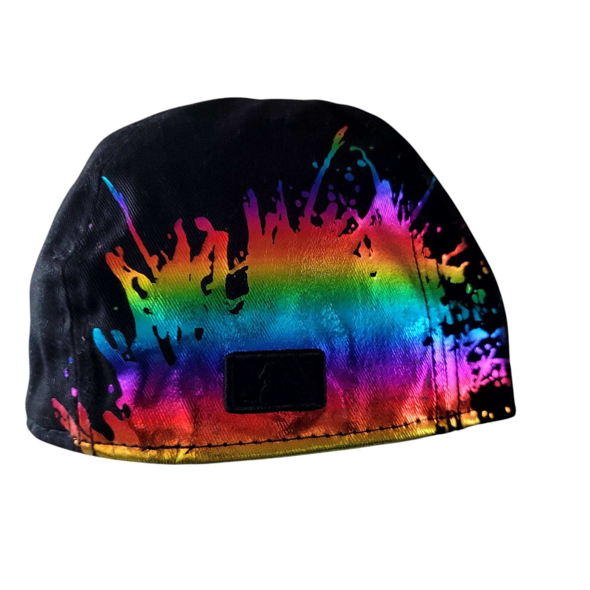 New Era 59FIFTY NY Yankees Rainbow Paint Splash Fitted Hat (Size 7 1/4) - USASTARFASHION