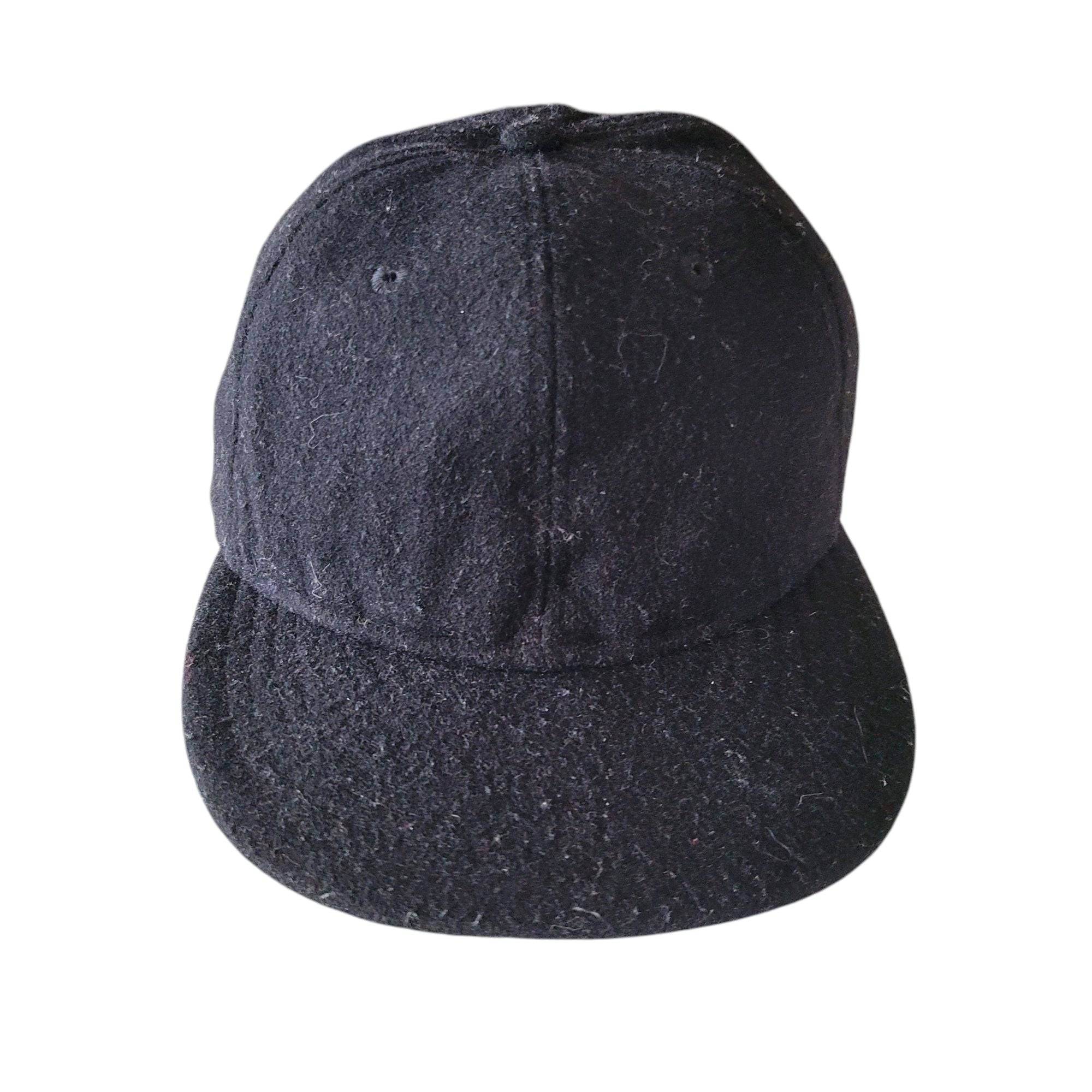 Vintage New Era Black Wool Fitted Cap – Size 7 3/8 - USASTARFASHION