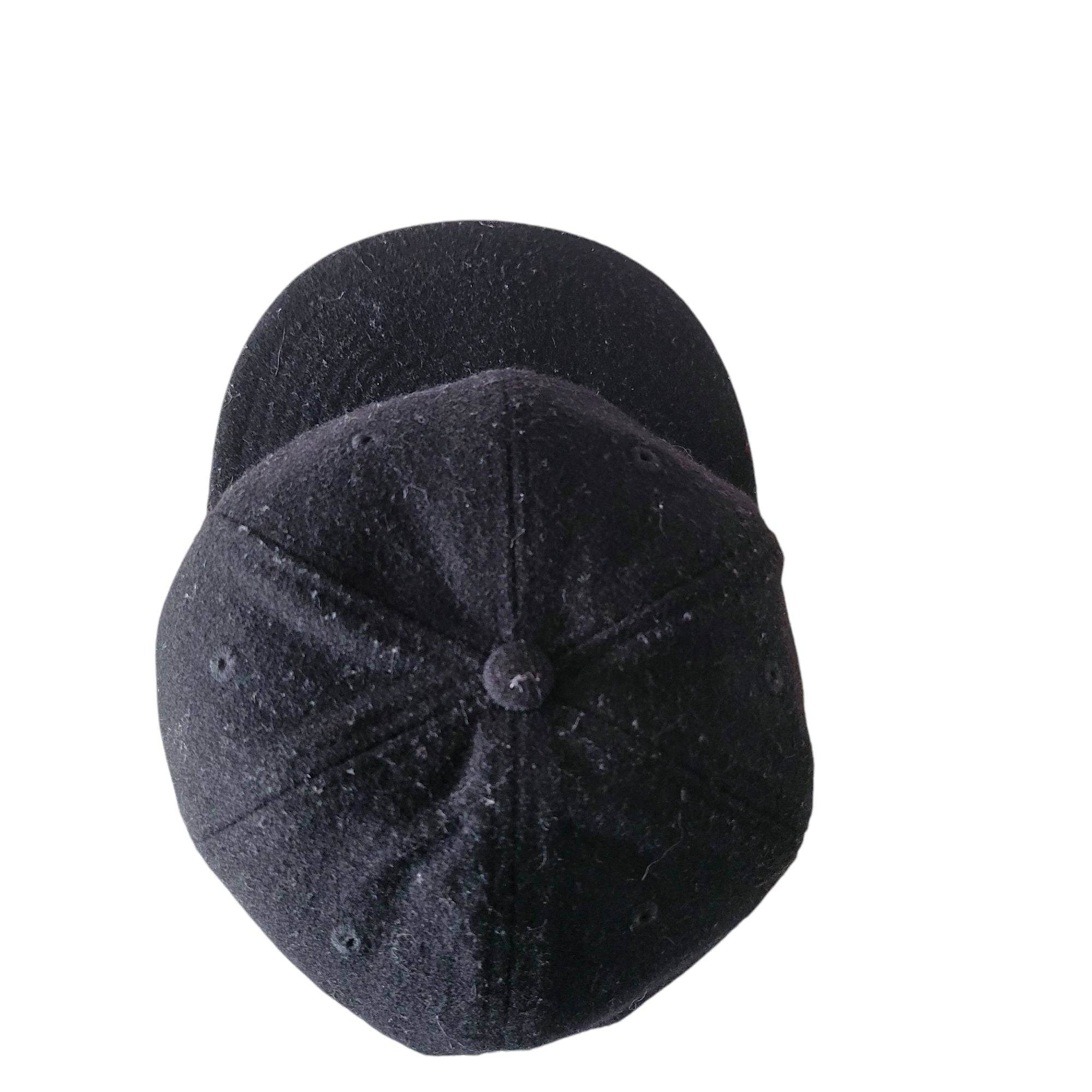 Vintage New Era Black Wool Fitted Cap – Size 7 3/8 - USASTARFASHION