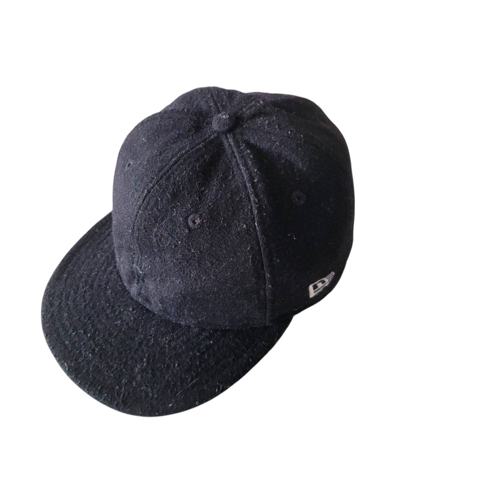 Vintage New Era Black Wool Fitted Cap – Size 7 3/8 - USASTARFASHION