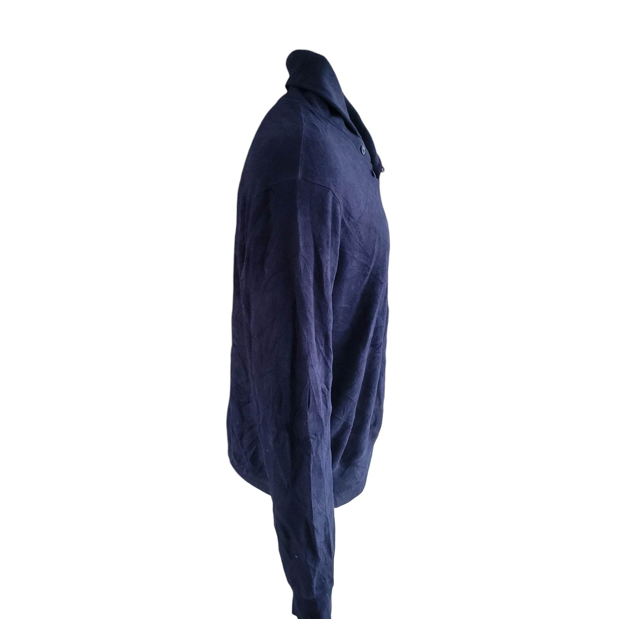 Vintage Polo Ralph Lauren Navy Shawl Pullover – Size L/G - USASTARFASHION