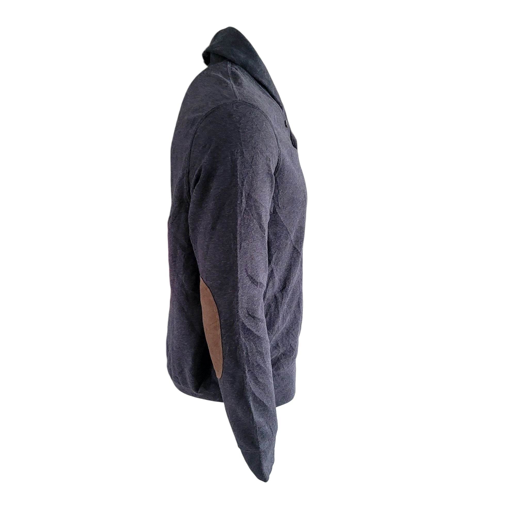 Vintage Polo Ralph Lauren Shawl Sweatshirt – Grey, Size L - USASTARFASHION