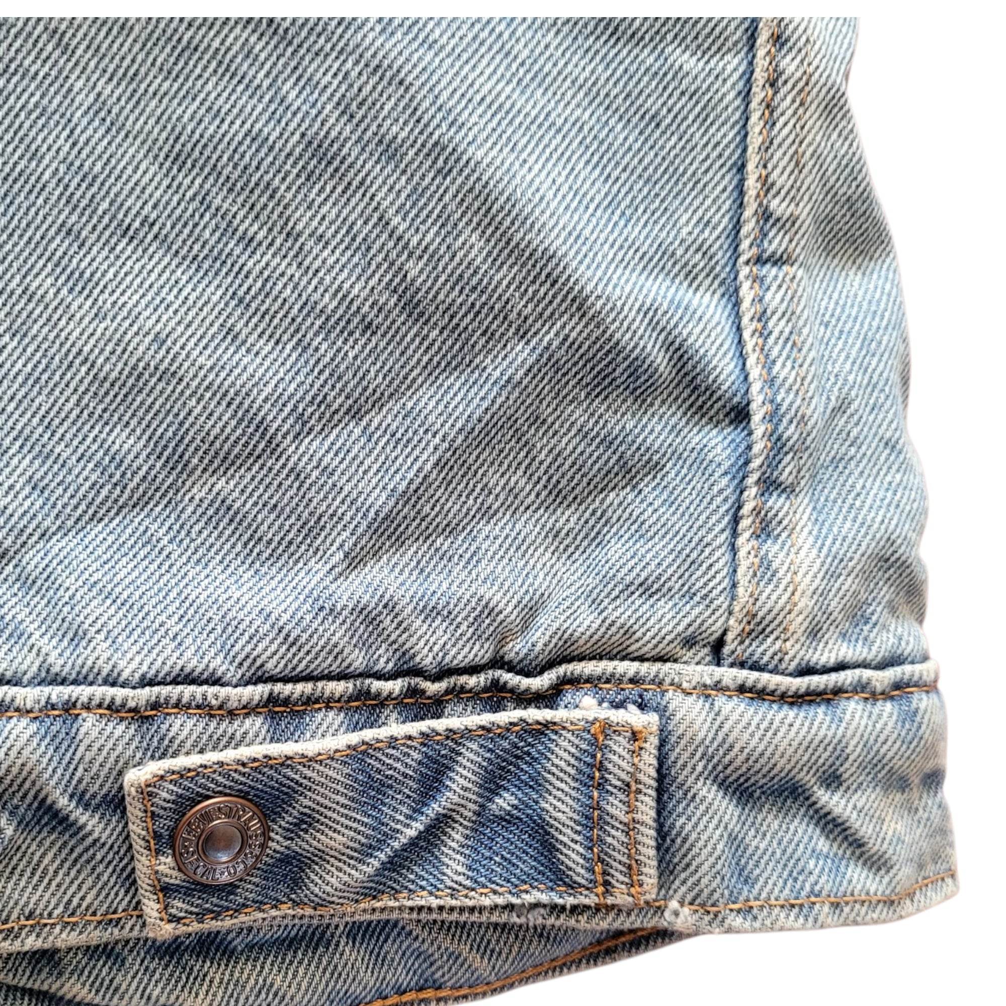 Vintage Levi’s Sherpa - Lined Denim Jacket – Youth Size M - USASTARFASHION