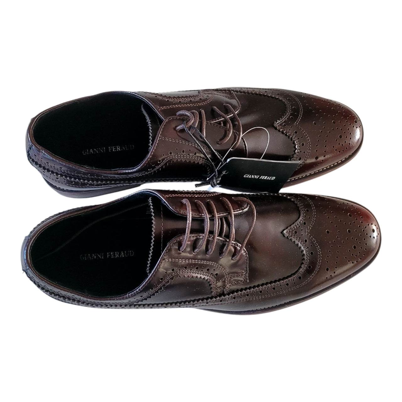 Gianni Feraud Burnt Red Brogue Oxford Shoes – UK 11 - USASTARFASHION