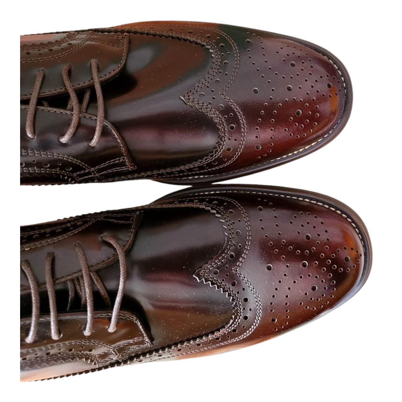Gianni Feraud Burnt Red Brogue Oxford Shoes – UK 11 - USASTARFASHION