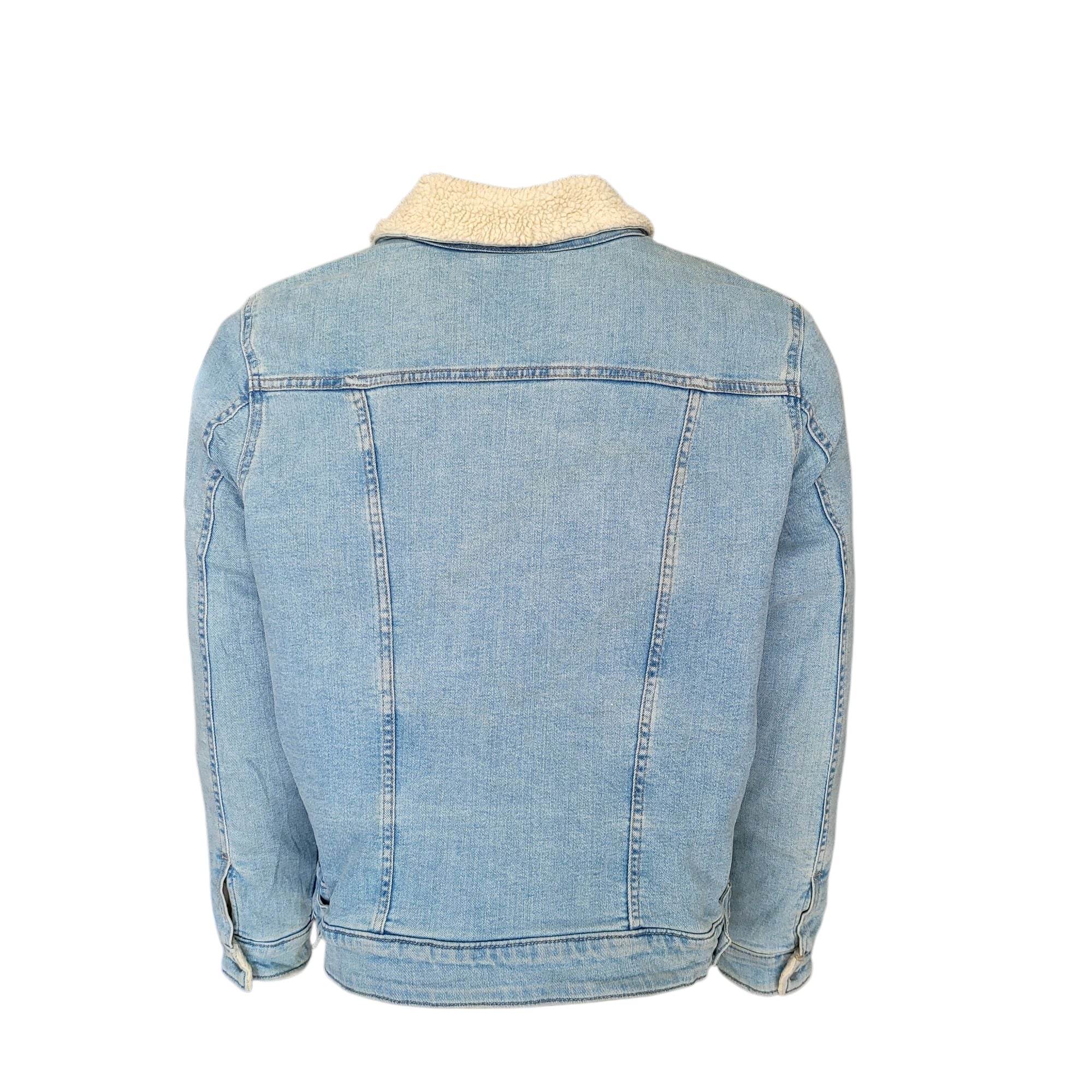 Vintage Levi’s Sherpa Denim Trucker Jacket – Light Wash, 1X - USASTARFASHION