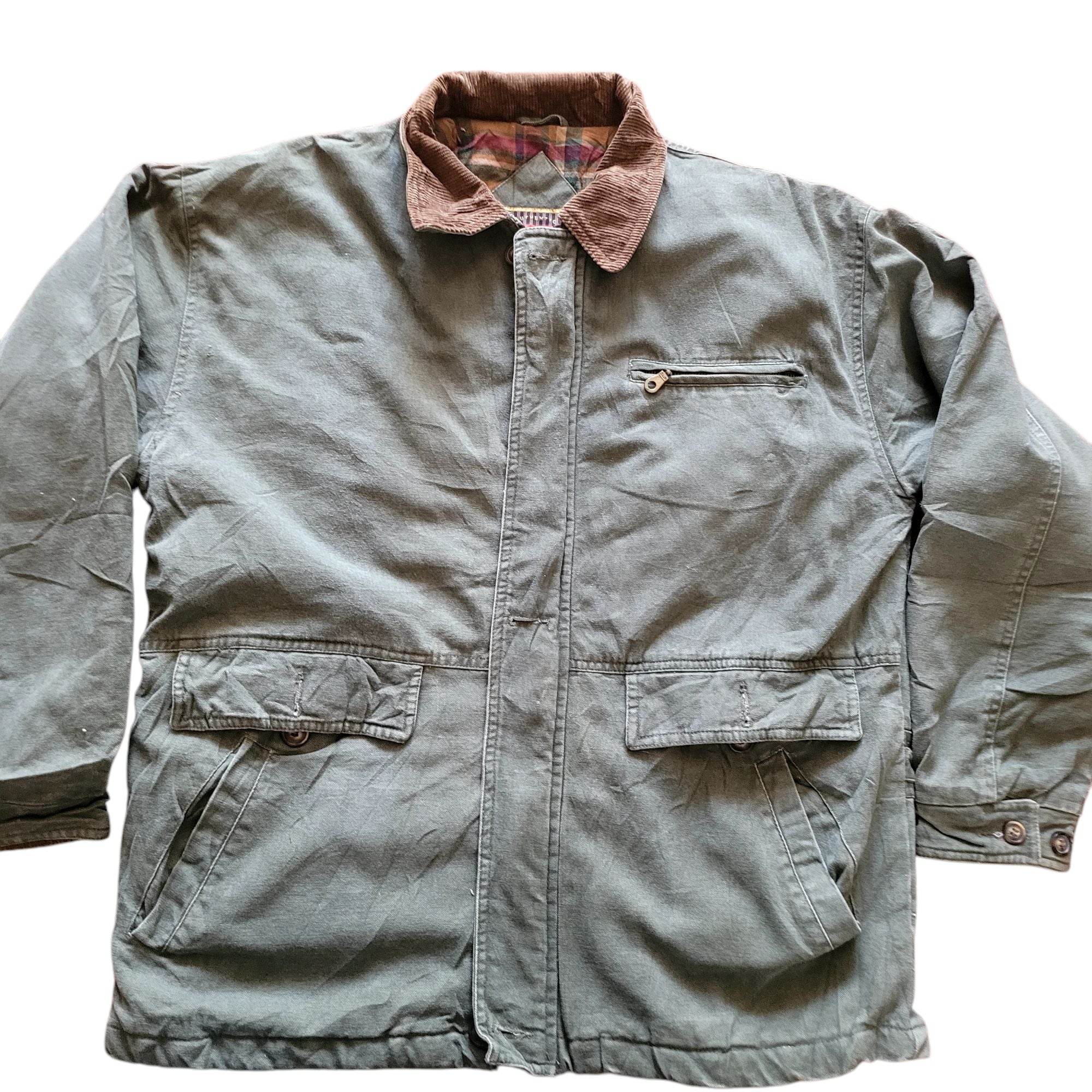 Vintage Wrangler Hero Green Field Jacket – Size M - USASTARFASHION